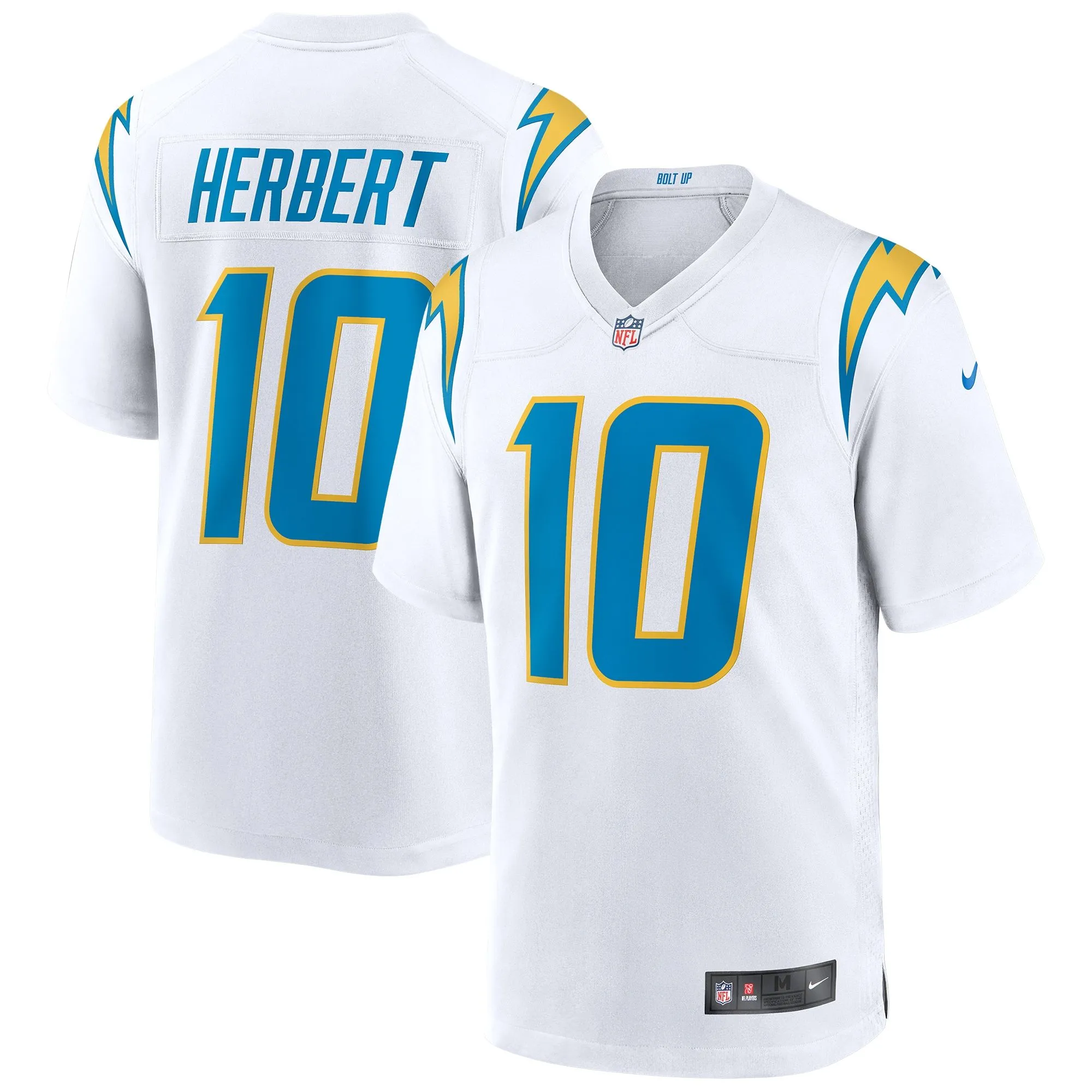 Justin Herbert Los Angeles Chargers  Game Jersey - White