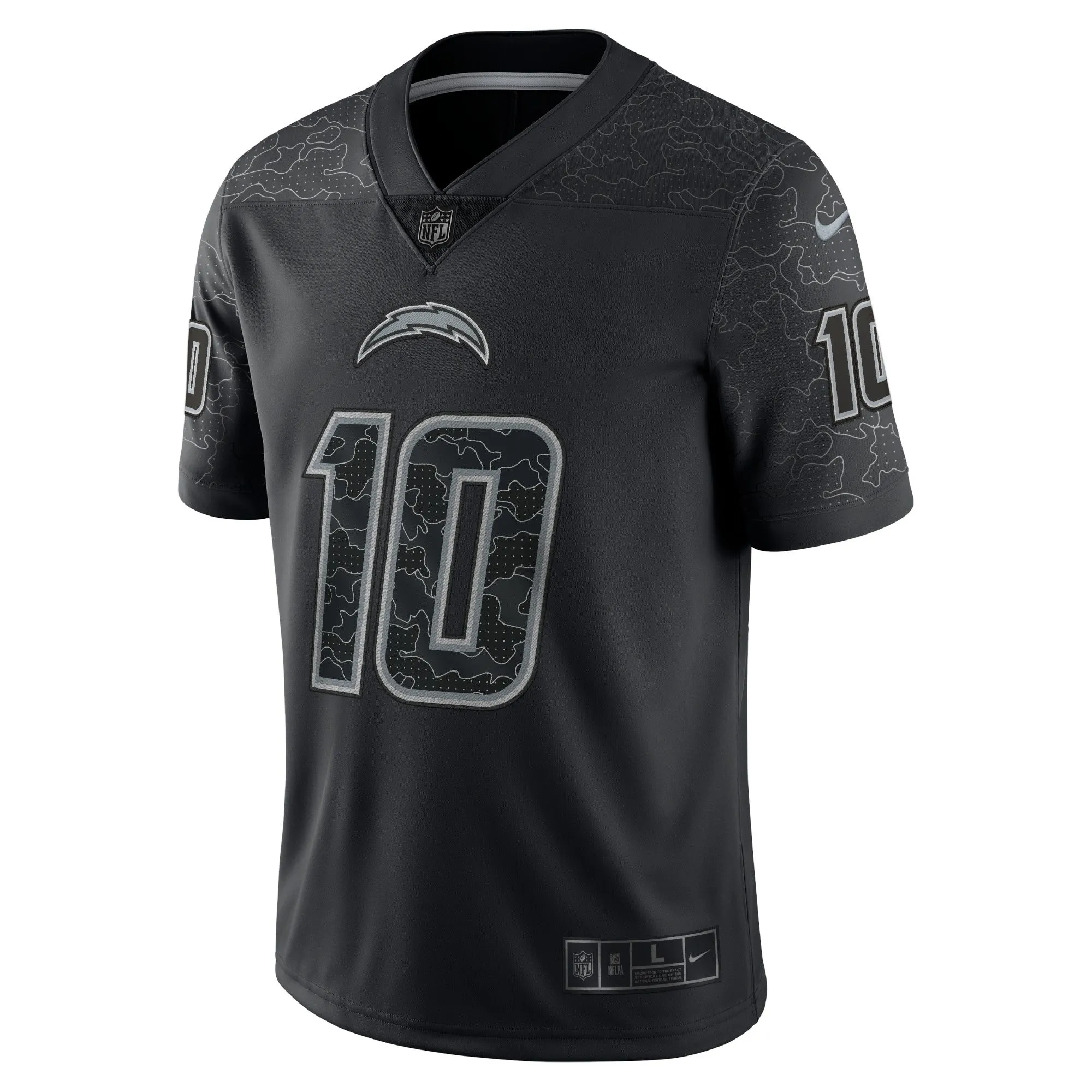 Justin Herbert Los Angeles Chargers  RFLCTV Limited Jersey - Black