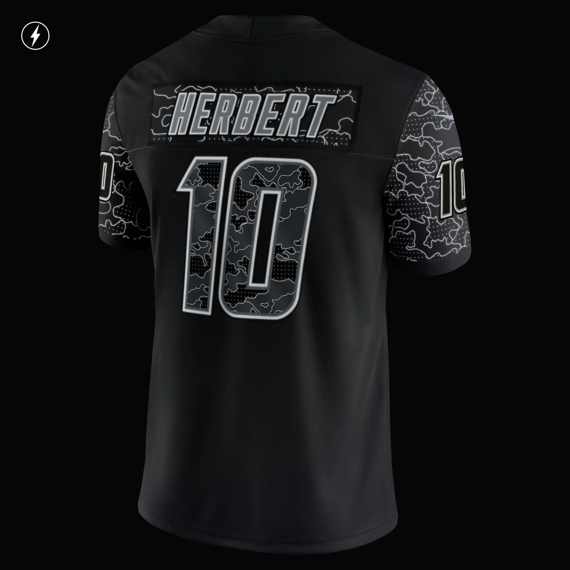 Justin Herbert Los Angeles Chargers  RFLCTV Limited Jersey - Black