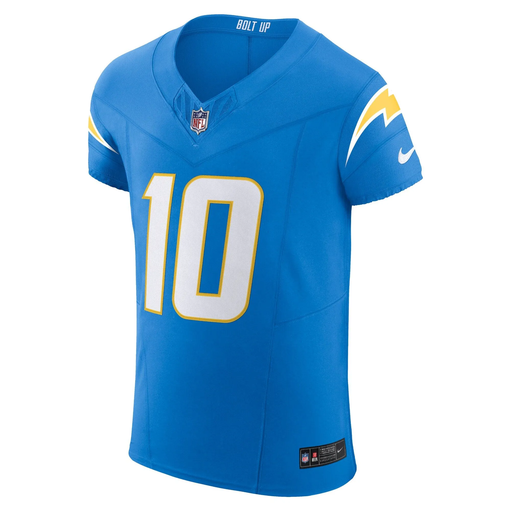 Justin Herbert Los Angeles Chargers   Vapor F.U.S.E. Elite Jersey - Powder Blue