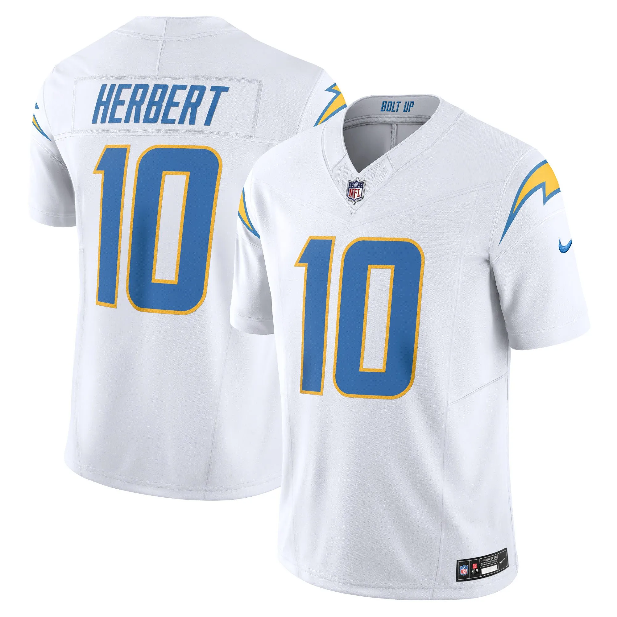 Justin Herbert Los Angeles Chargers  Vapor F.U.S.E. Limited Jersey - White