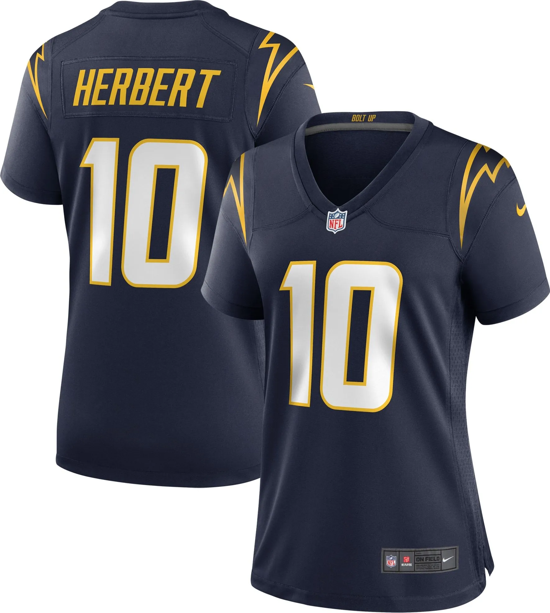 Justin Herbert Los Angeles Chargers  Women's Alternate Game Jersey - Navy