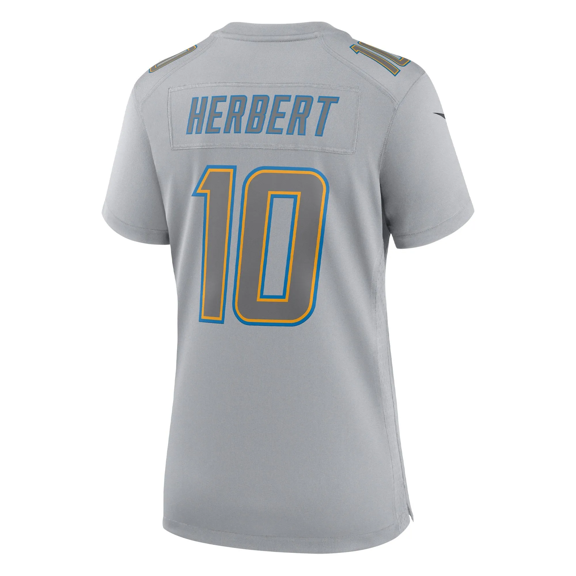 Justin Herbert Los Angeles Chargers  Women's Atmosphere Fashion Game Jersey - Gray