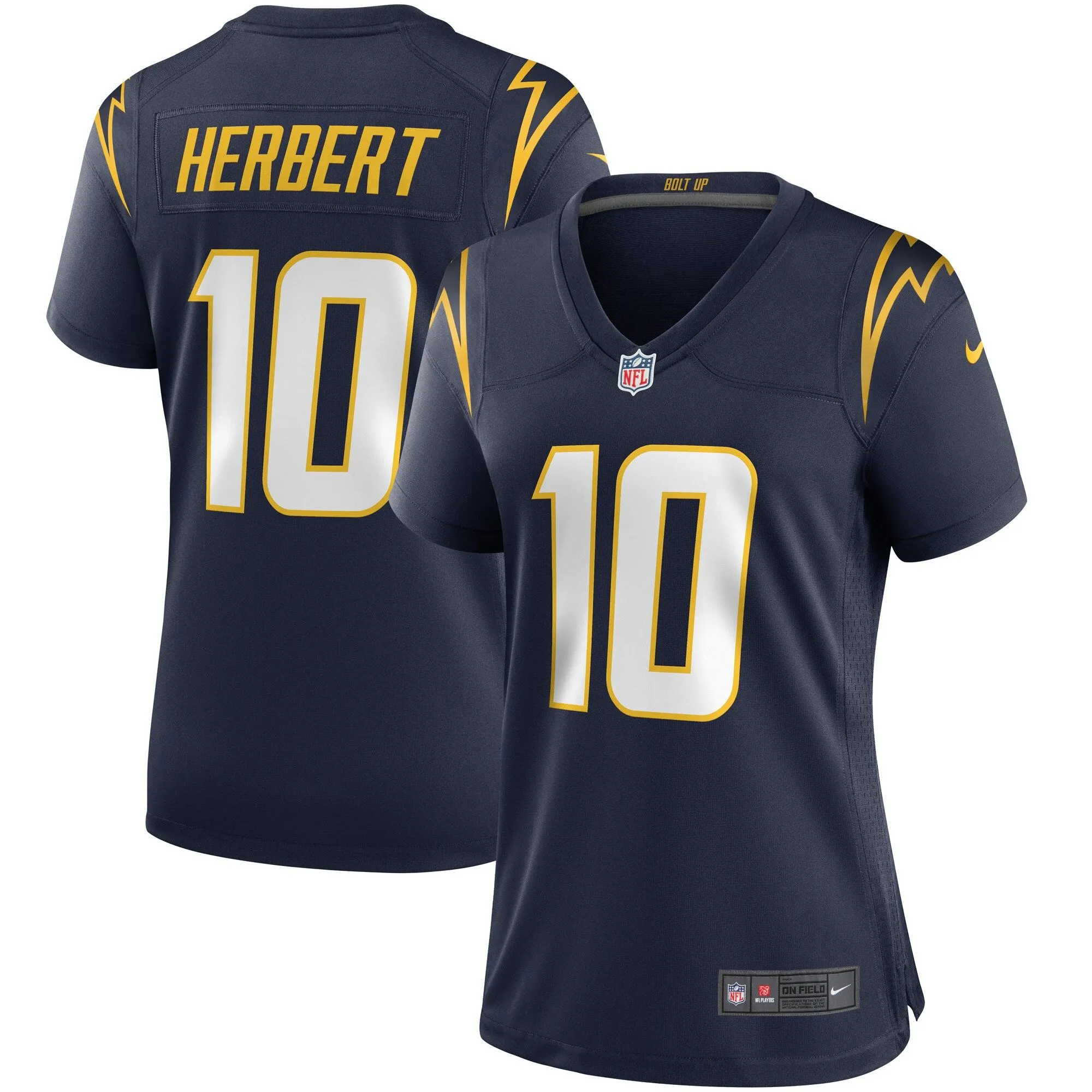 Justin Herbert Los Angeles Chargers  Women's Game Jersey - Navy