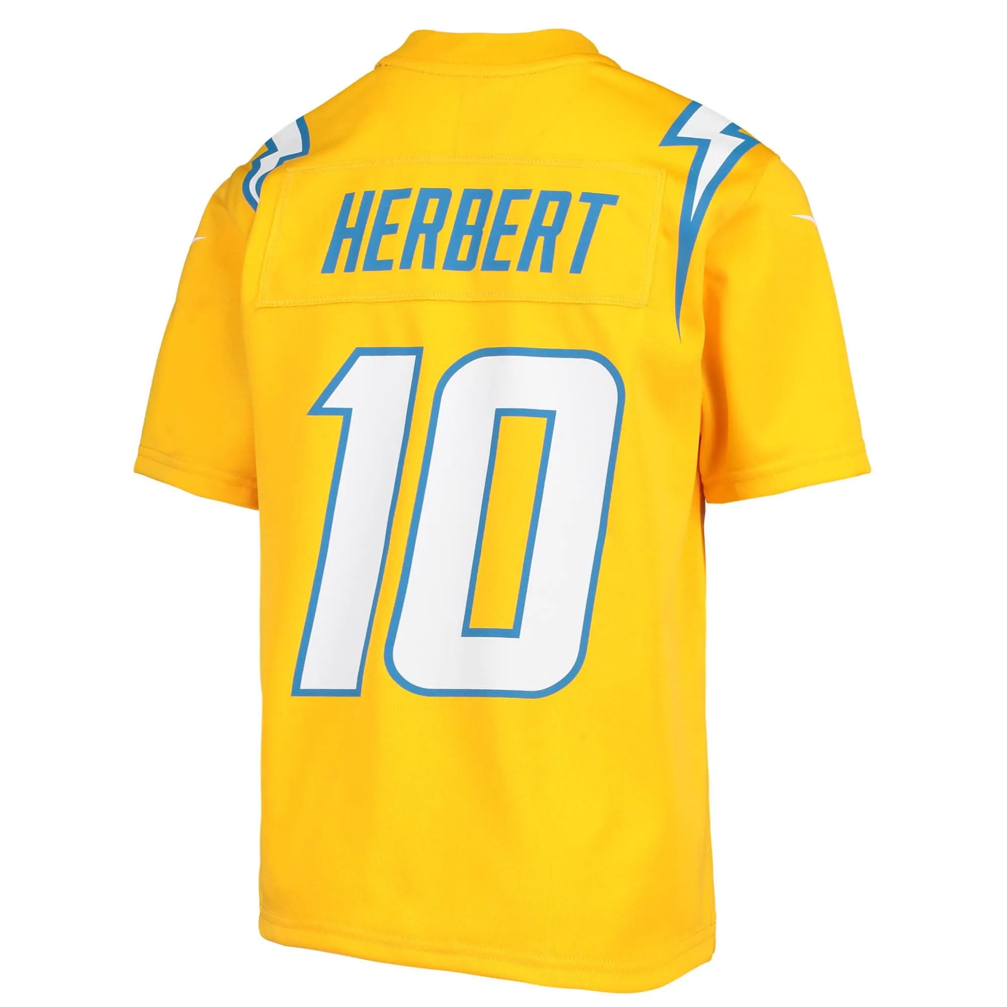 Justin Herbert Los Angeles Chargers  Youth Inverted Team Game Jersey - Gold