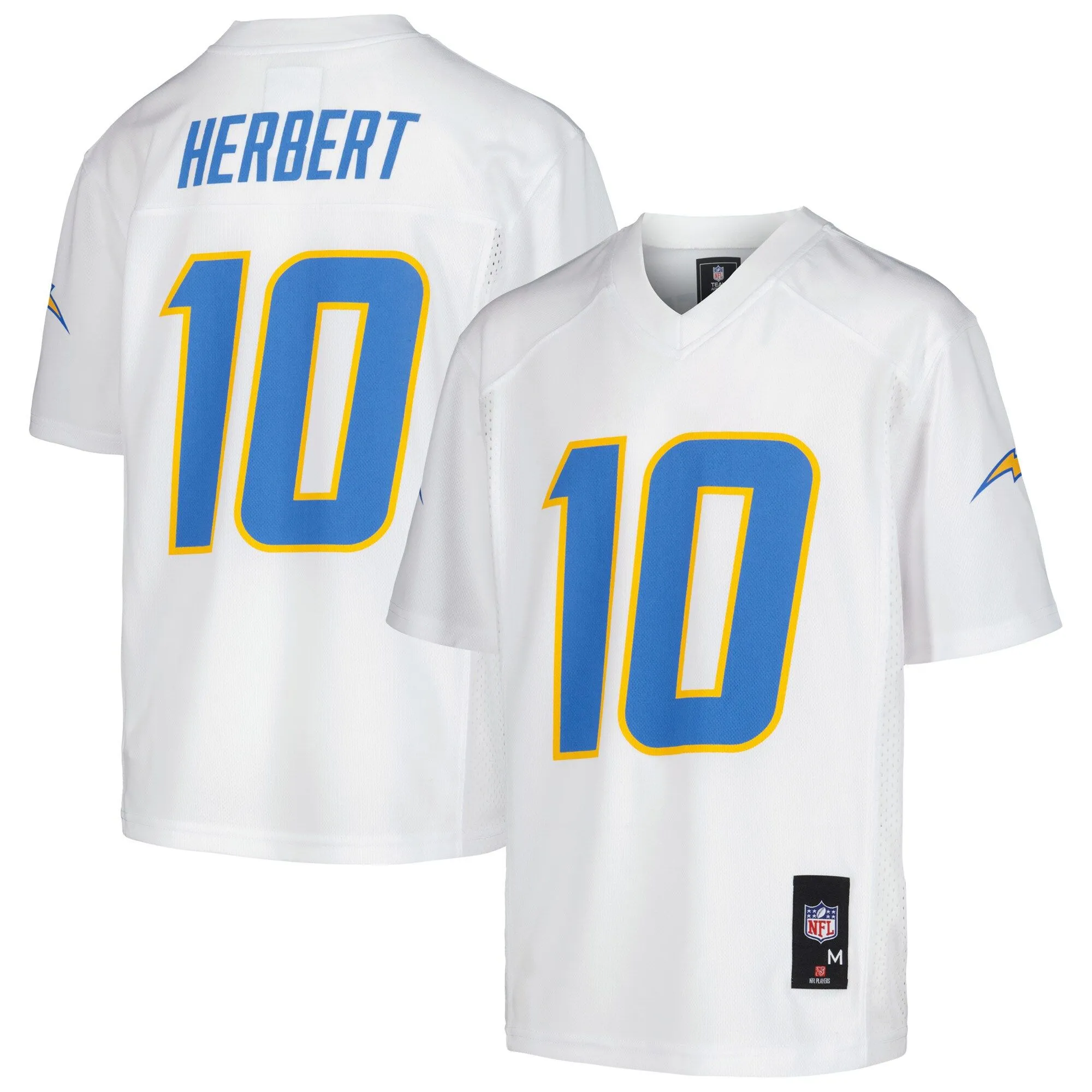 Justin Herbert Los Angeles Chargers Youth Replica Player Jersey - White