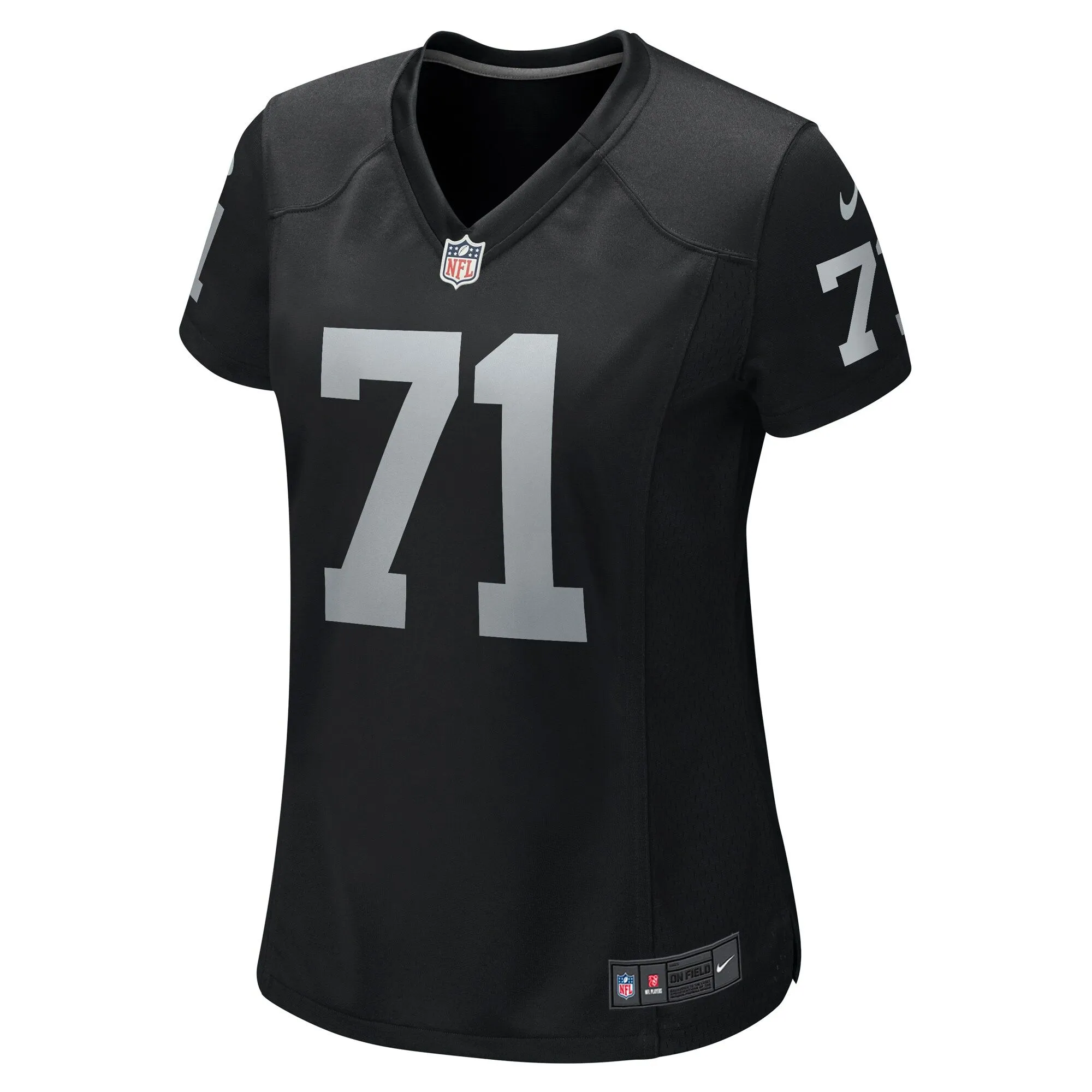 Justin Herron Las Vegas Raiders  Women's Team Game Jersey -  Black