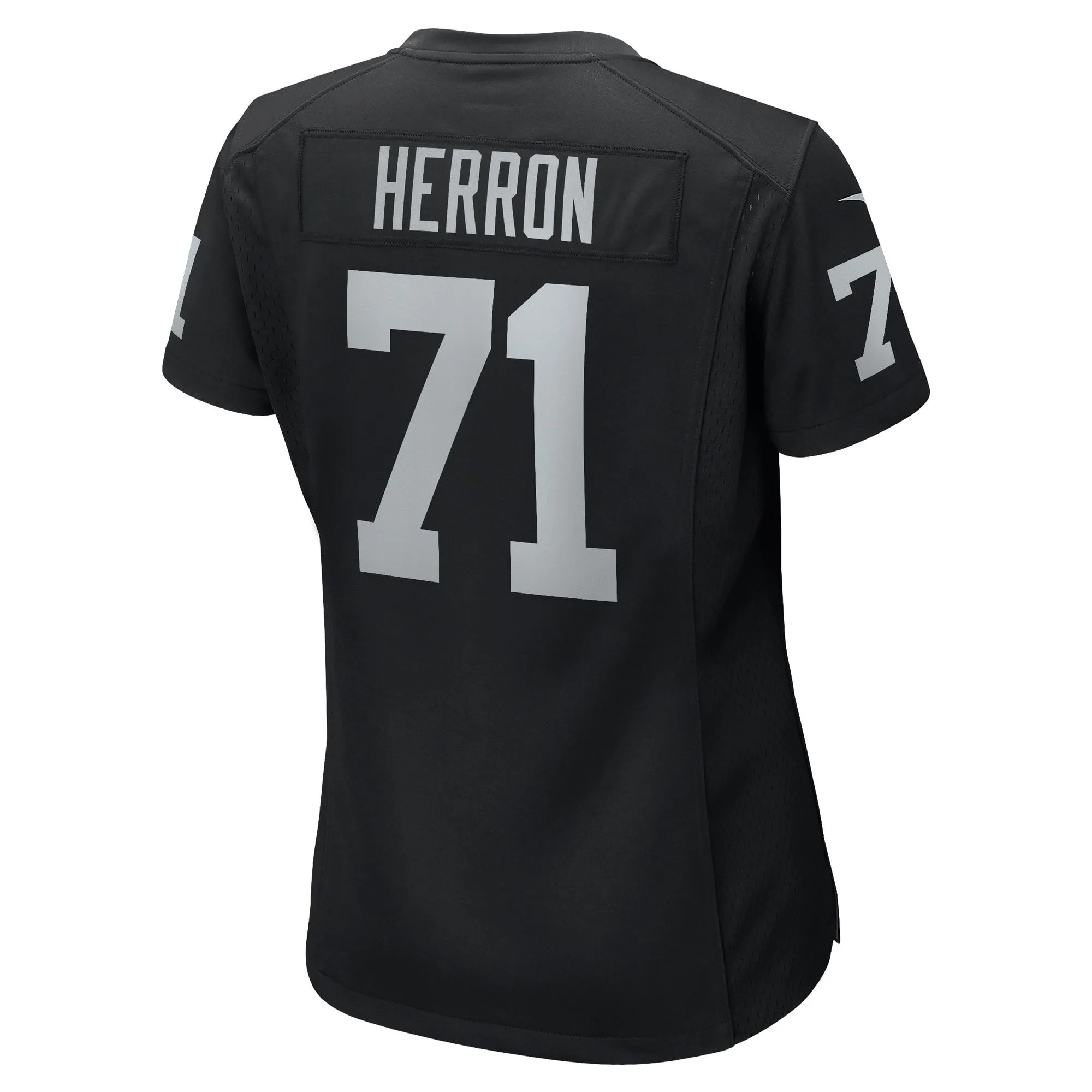 Justin Herron Las Vegas Raiders  Women's Team Game Jersey -  Black