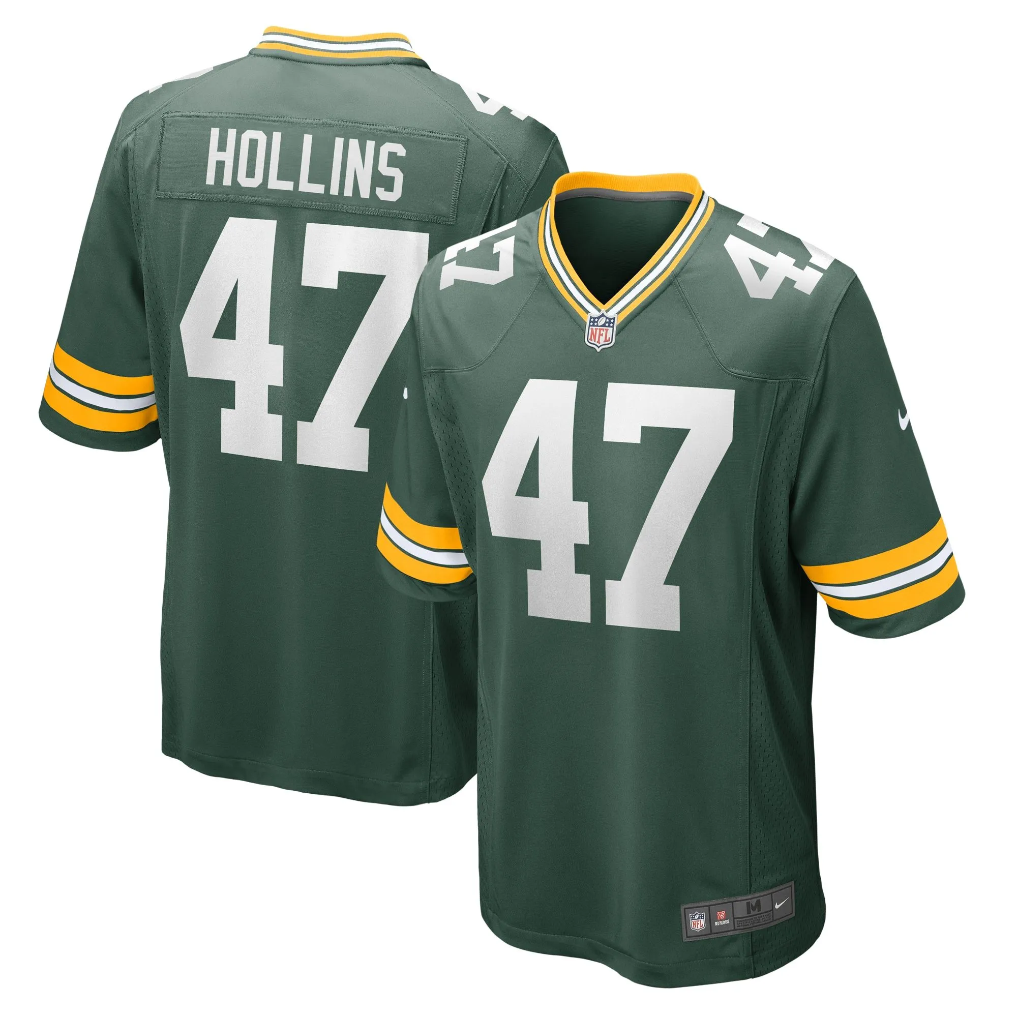 Justin Hollins Green Bay Packers  Home Game Player Jersey - Green