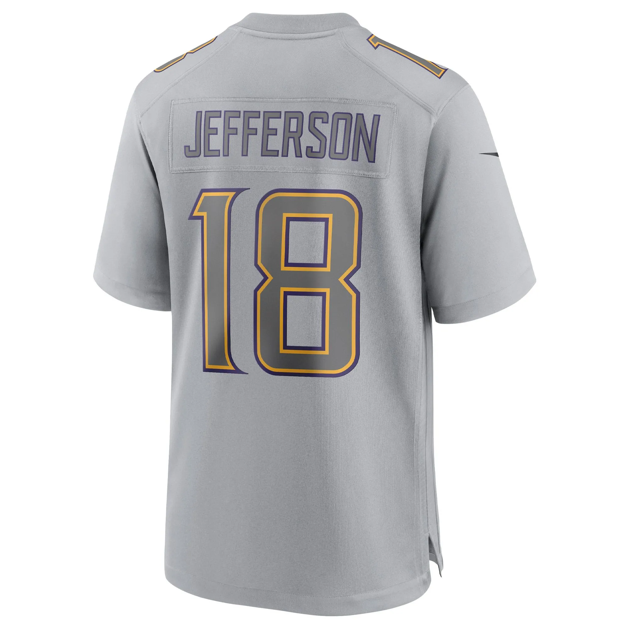 Justin Jefferson Minnesota Vikings  Atmosphere Fashion Game Jersey - Gray