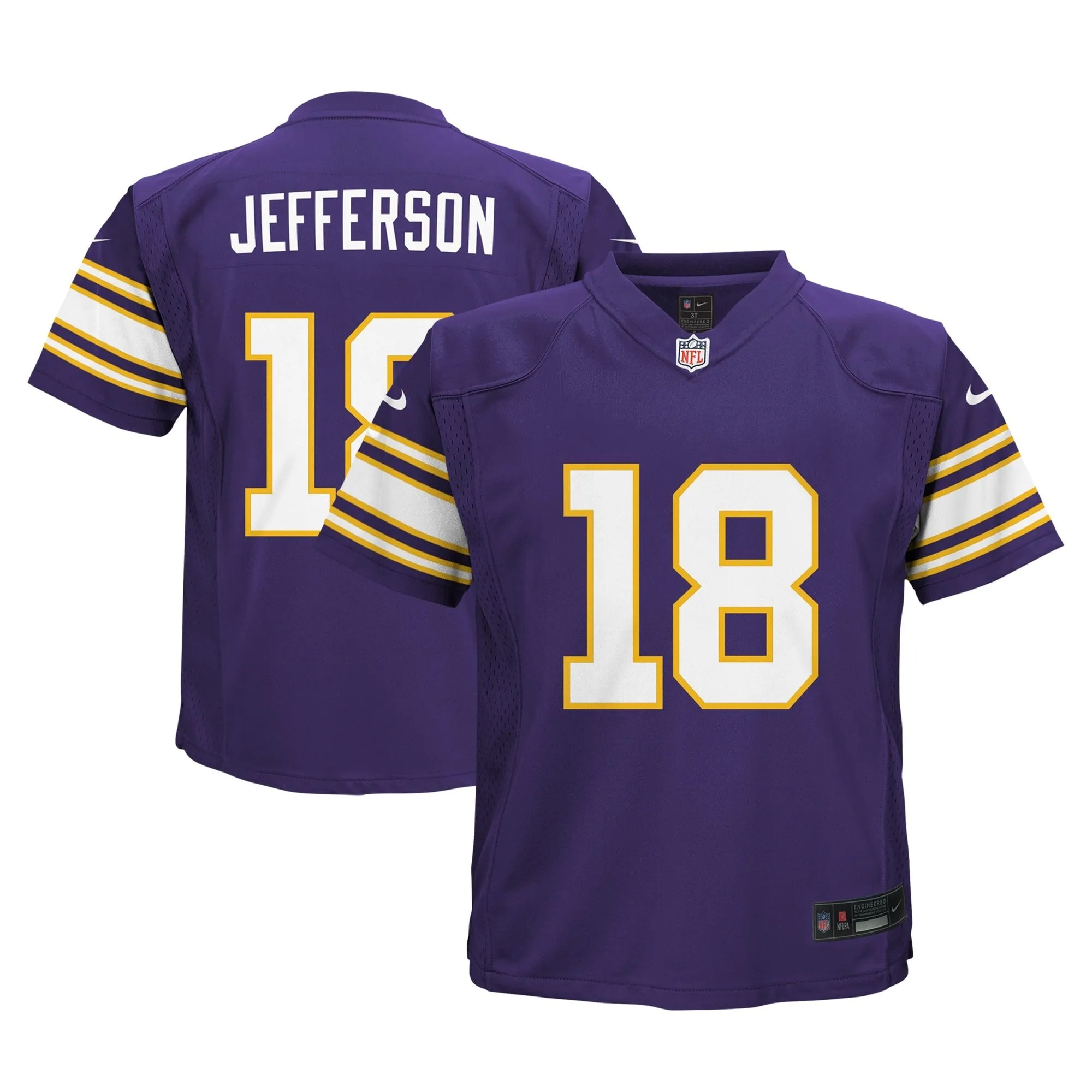 Justin Jefferson Minnesota Vikings  Infant Alternate Game Jersey - Purple