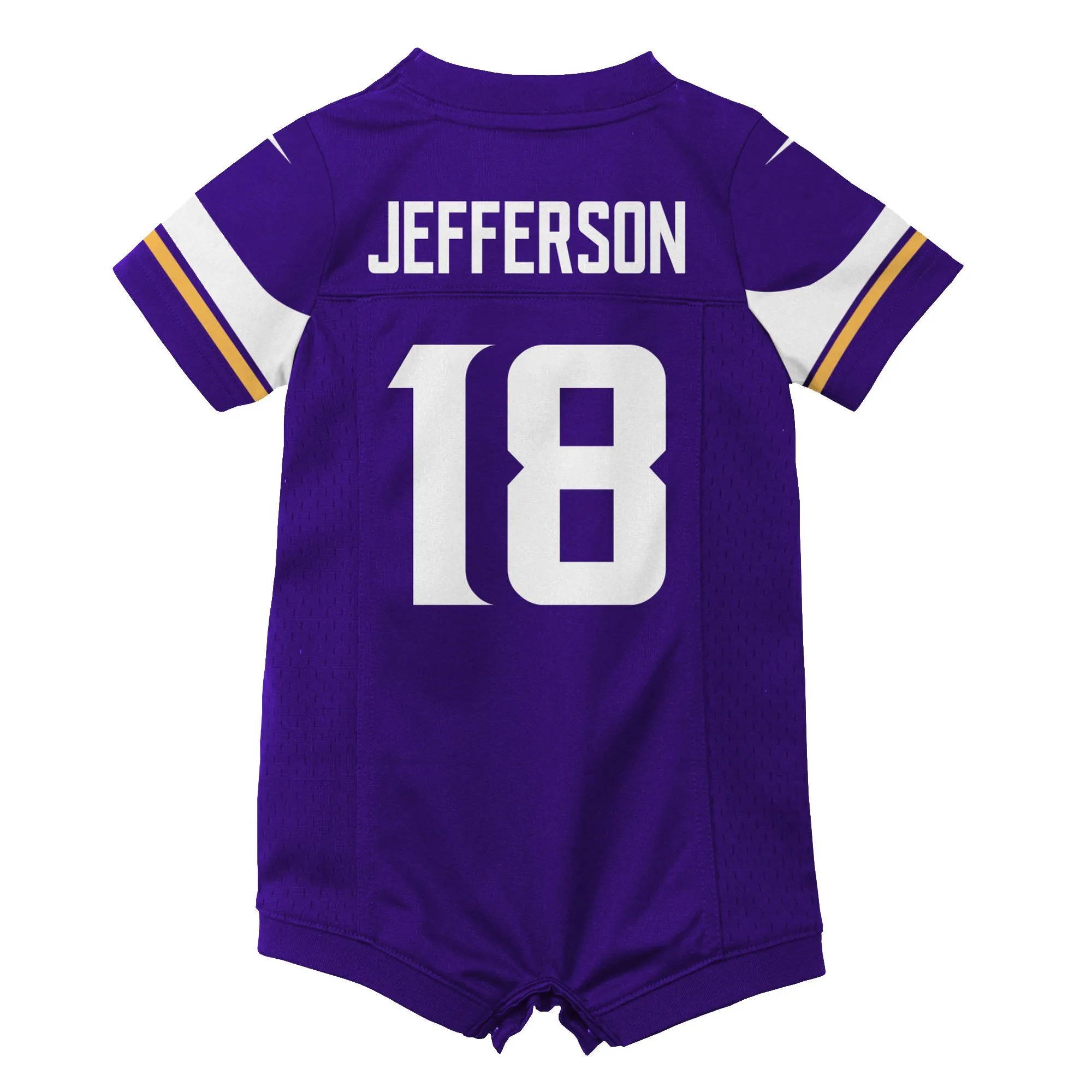 Justin Jefferson Minnesota Vikings  Newborn & Infant Game Romper Jersey - Purple