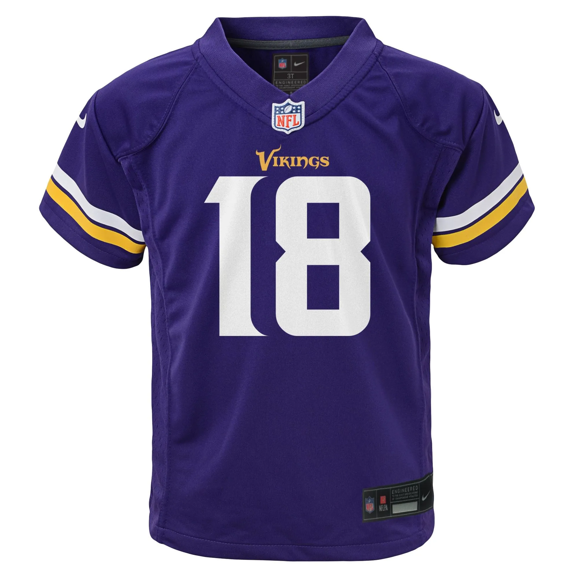 Justin Jefferson Minnesota Vikings  Toddler Game Jersey - Purple