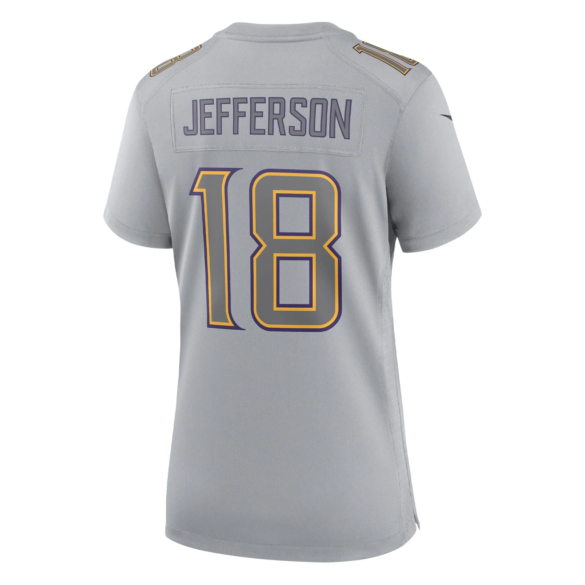 Justin Jefferson Minnesota Vikings  Women's Atmosphere Fashion Game Jersey - Gray