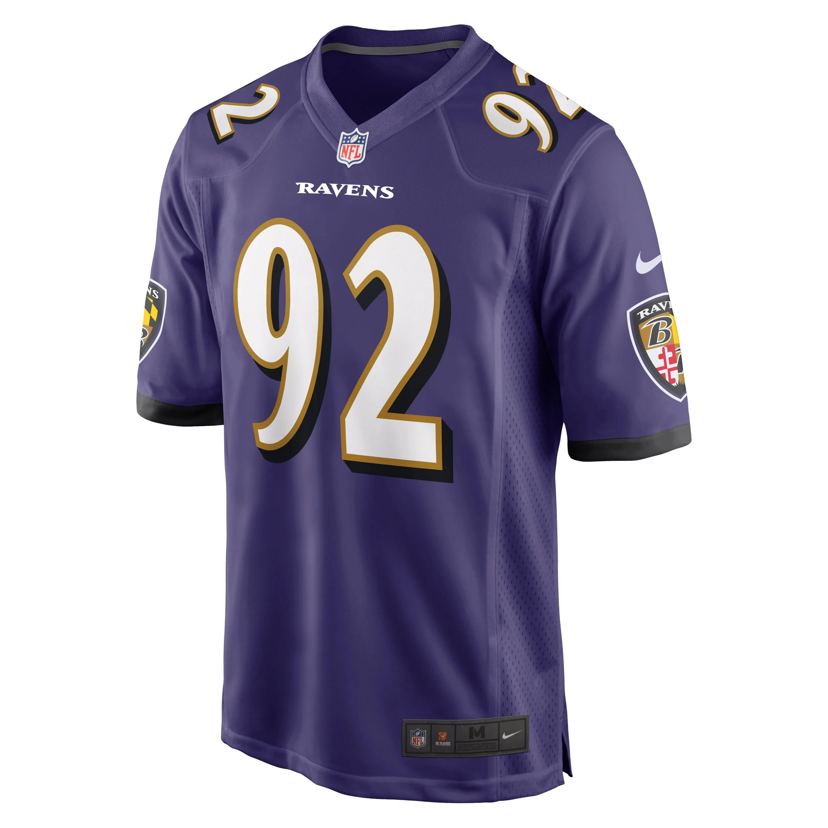 Justin Madubuike Baltimore Ravens  Game Player Jersey - Purple