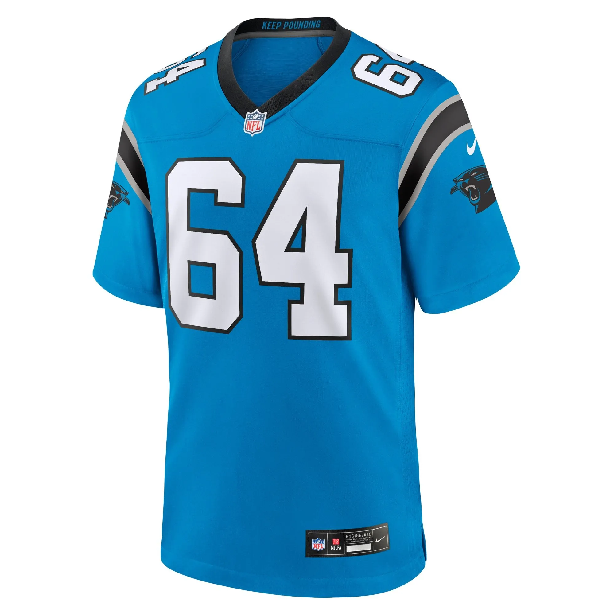 Justin McCray Carolina Panthers  Alternate Game Jersey - Blue