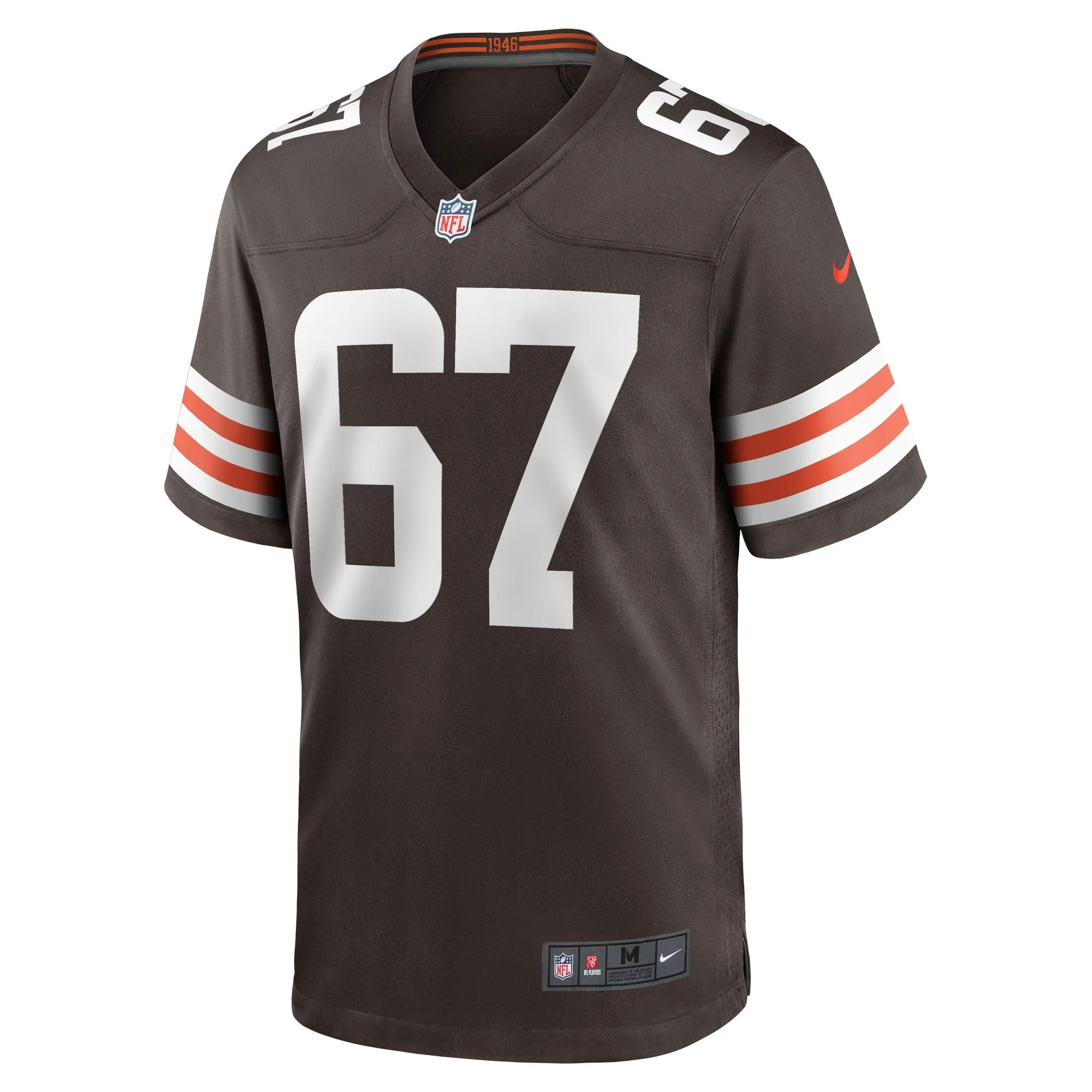 Justin Murray Cleveland Browns  Team Game Jersey -  Brown