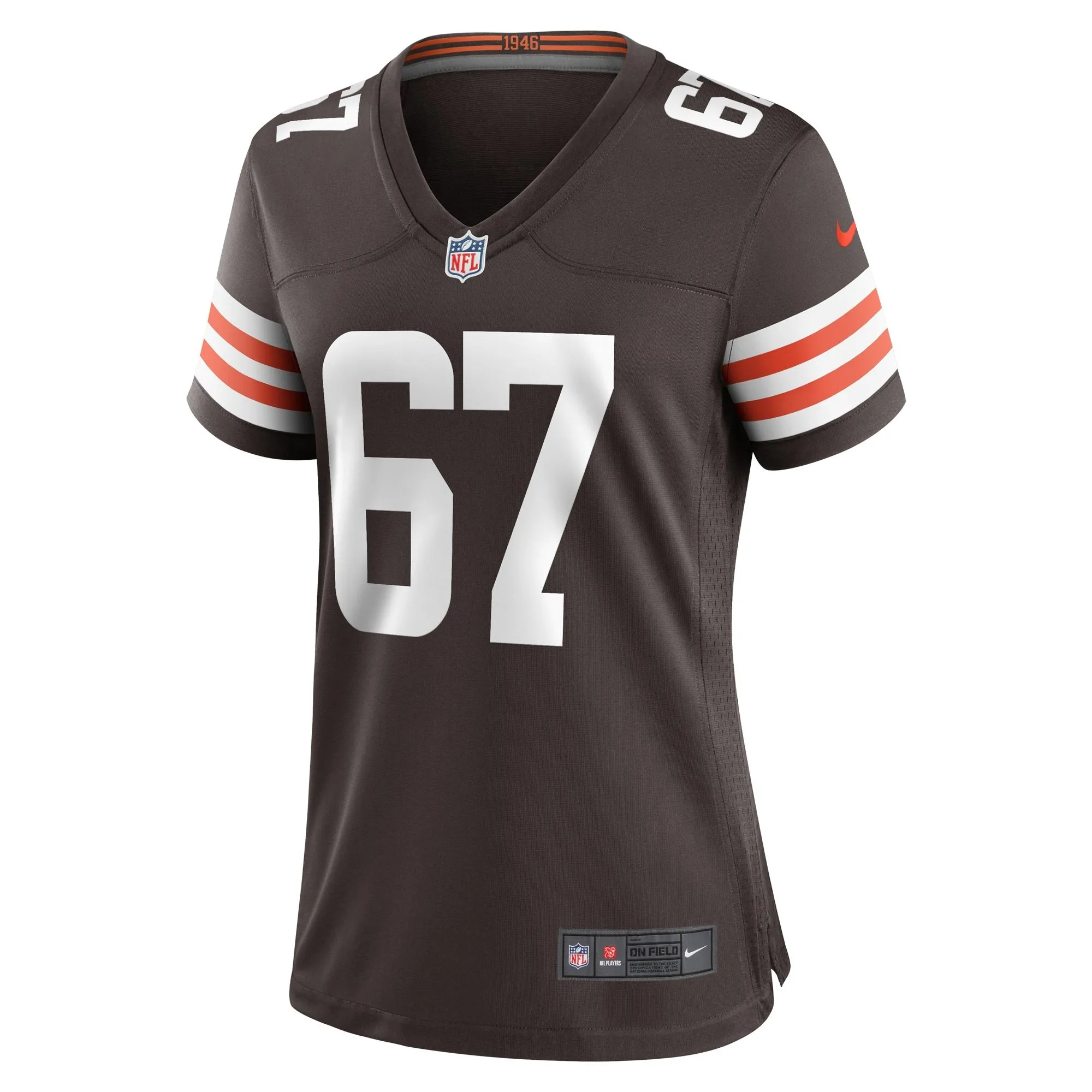 Justin Murray Cleveland Browns  Women's Team Game Jersey -  Brown