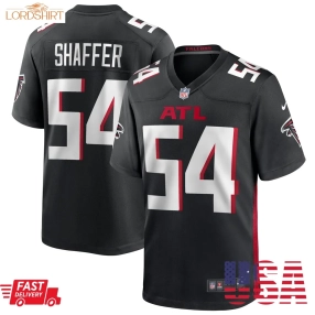Justin Shaffer Atlanta Falcons   Game Jersey    Black