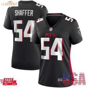 Justin Shaffer Atlanta Falcons  Women's  Game Jersey    Black