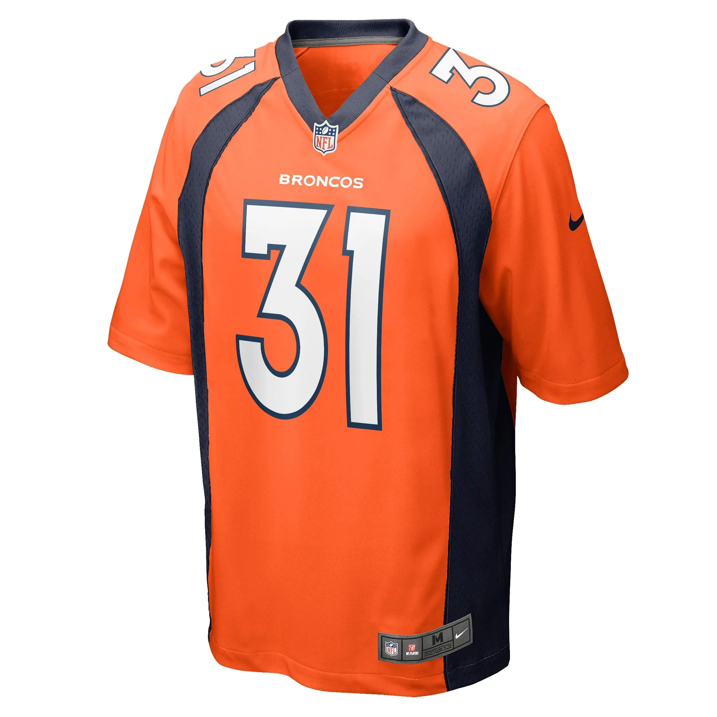 Justin Simmons Denver Broncos  Game Jersey - Orange