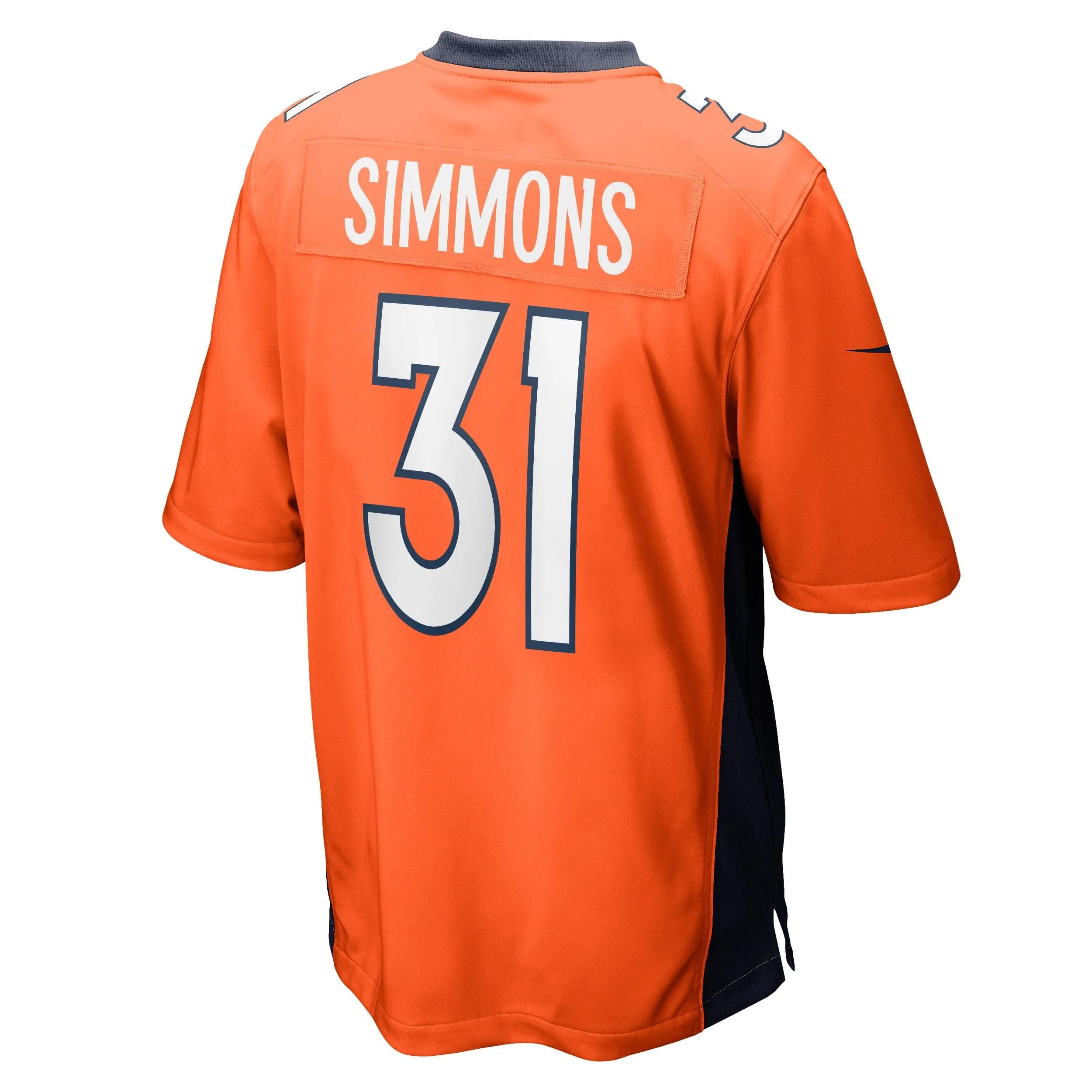 Justin Simmons Denver Broncos  Game Jersey - Orange