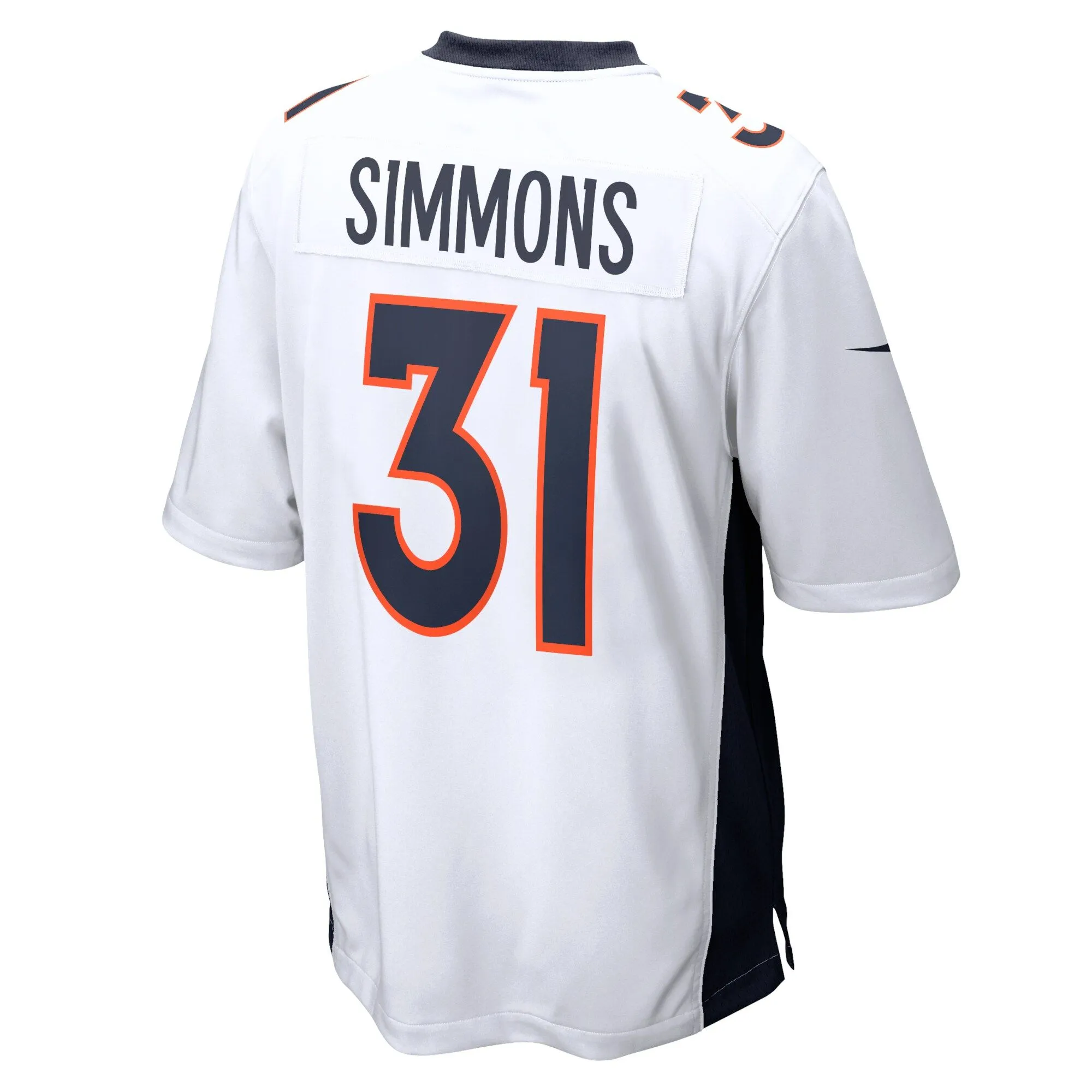 Justin Simmons Denver Broncos  Game Jersey - White