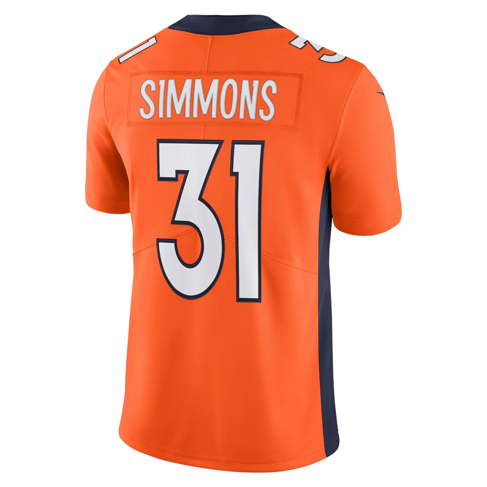 Justin Simmons Denver Broncos  Vapor Limited Jersey - Orange