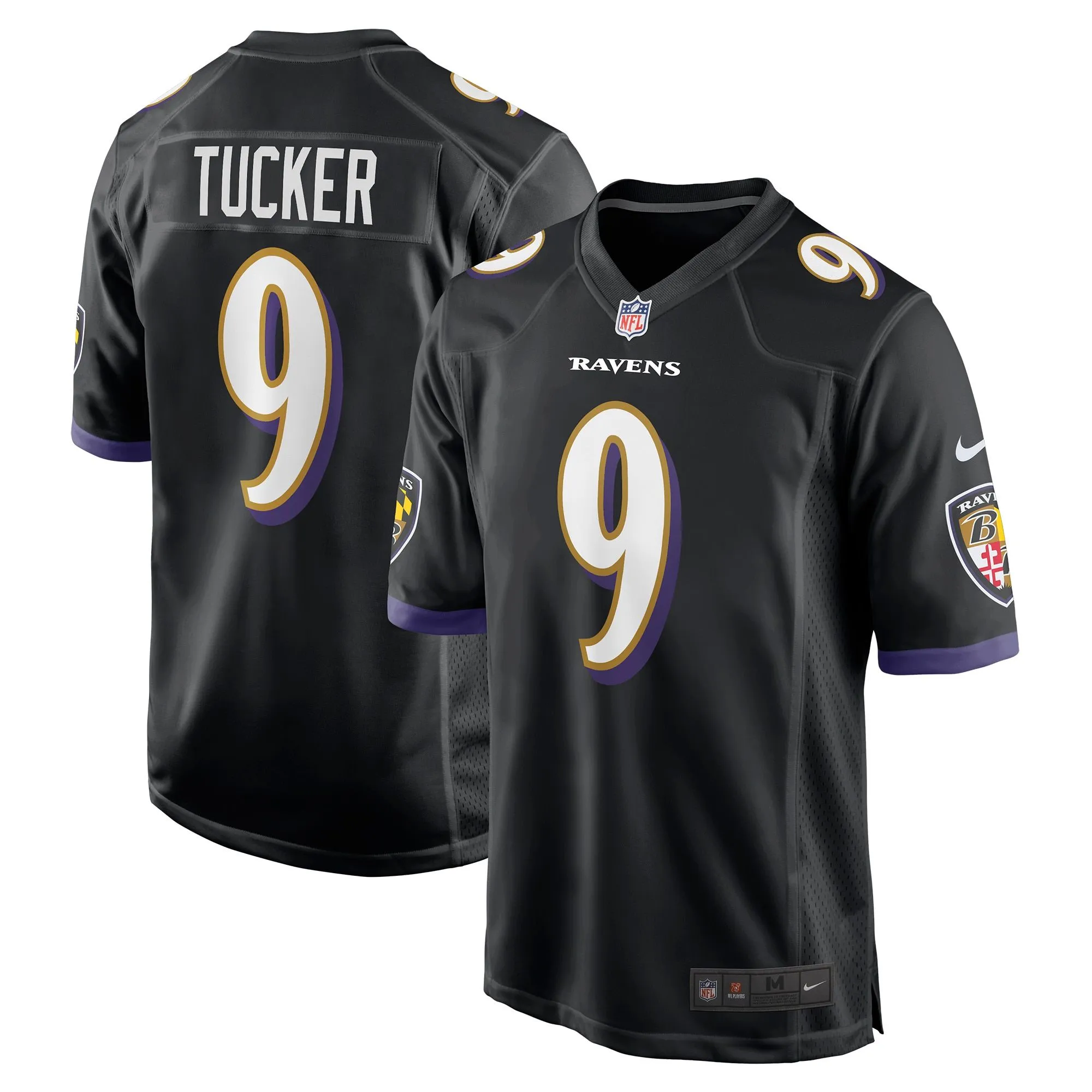 Justin Tucker Baltimore Ravens  Player Game Jersey - Black