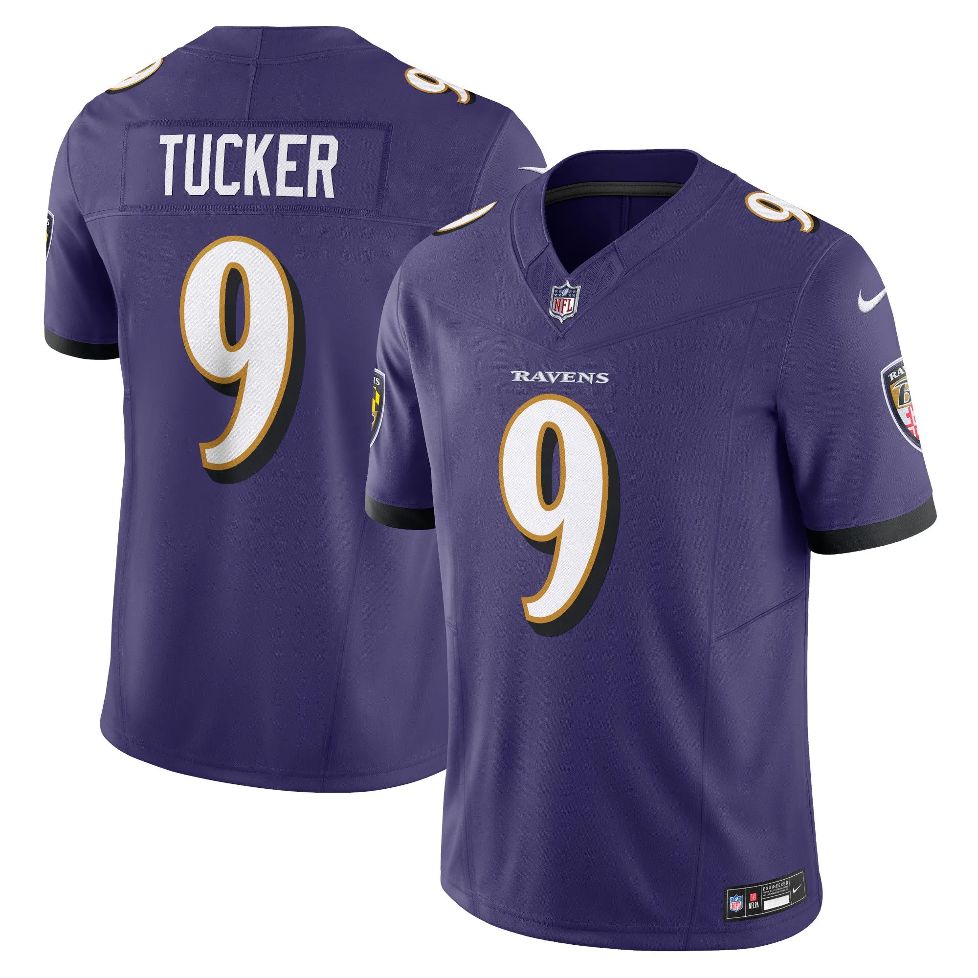 Justin Tucker Baltimore Ravens  Vapor F.U.S.E. Limited Jersey - Purple