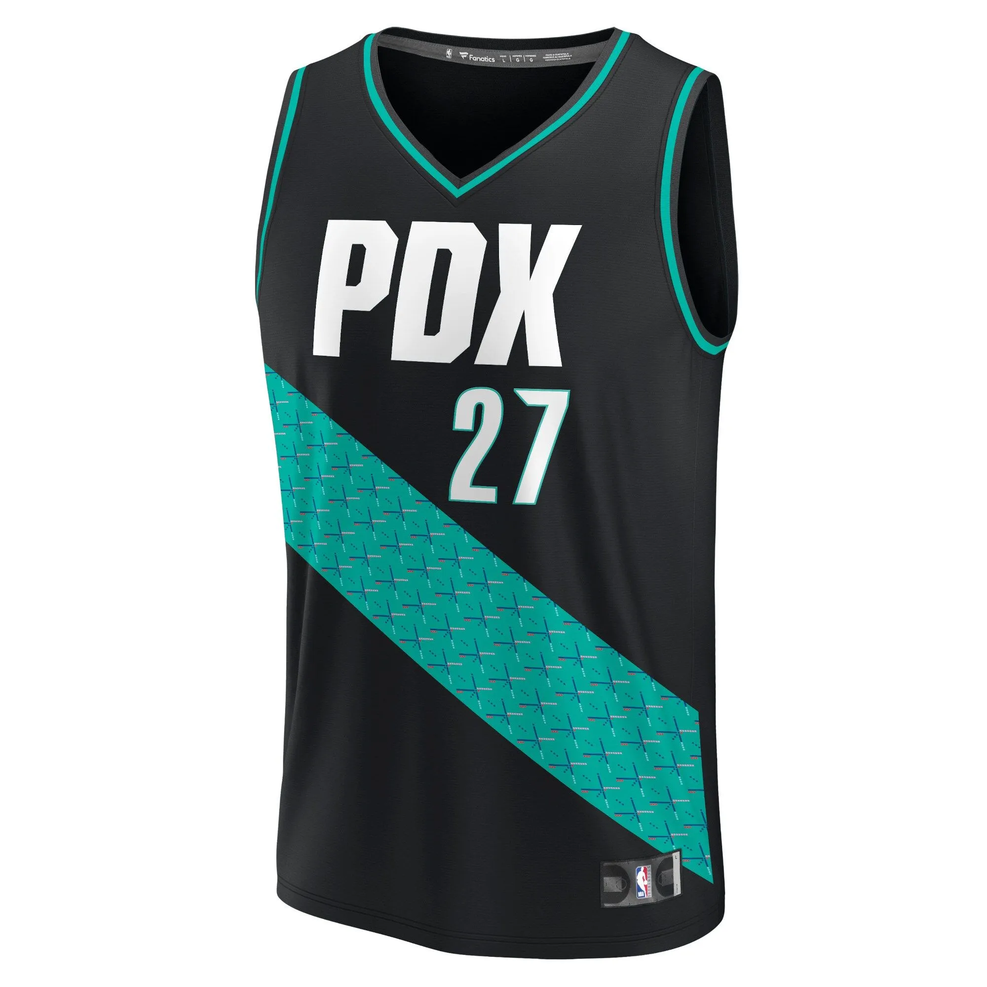 Jusuf Nurkic Portland Trail Blazers Fanatics Branded Fastbreak Jersey - City Edition - Black