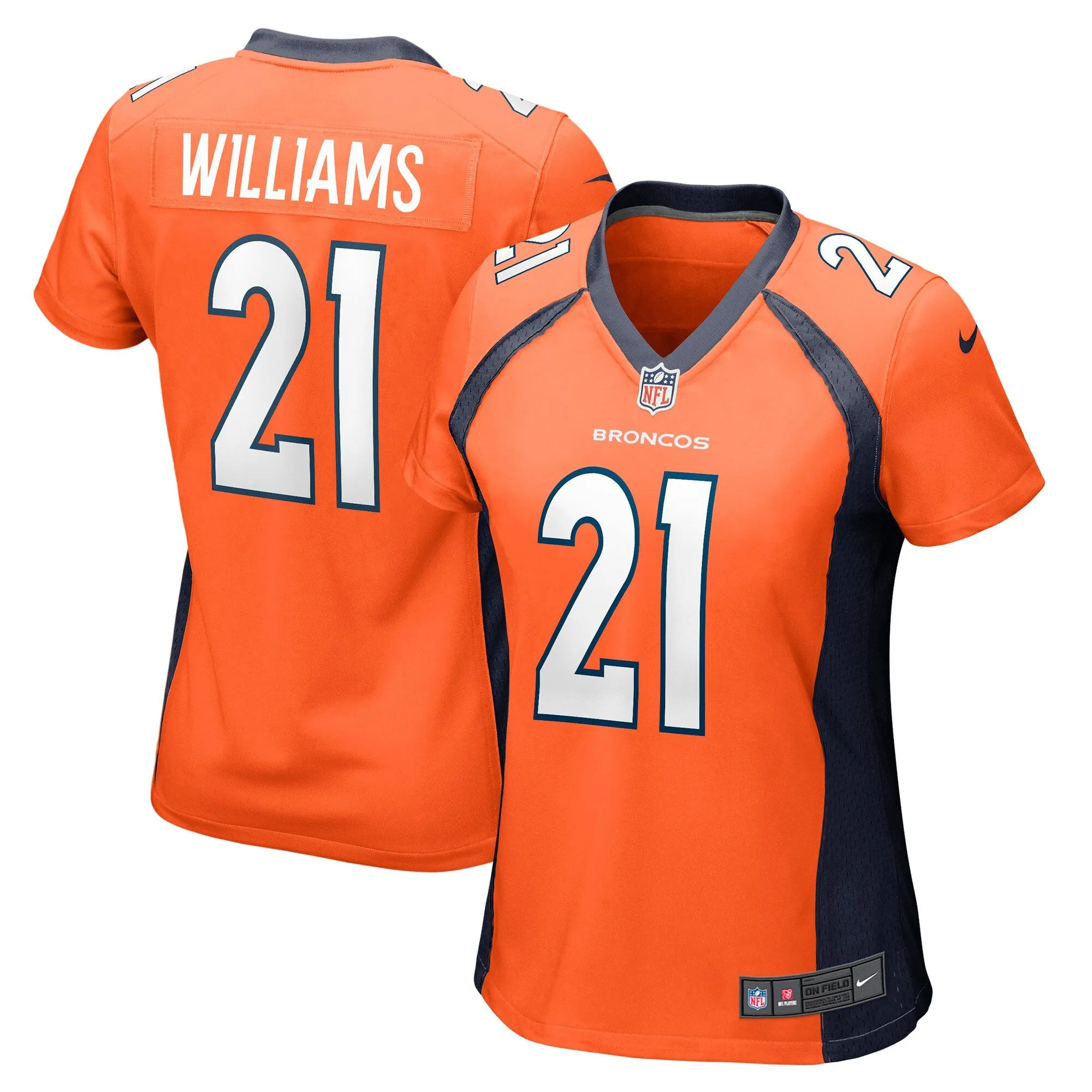 K'Waun Williams Denver Broncos  Women's Game Jersey - Orange