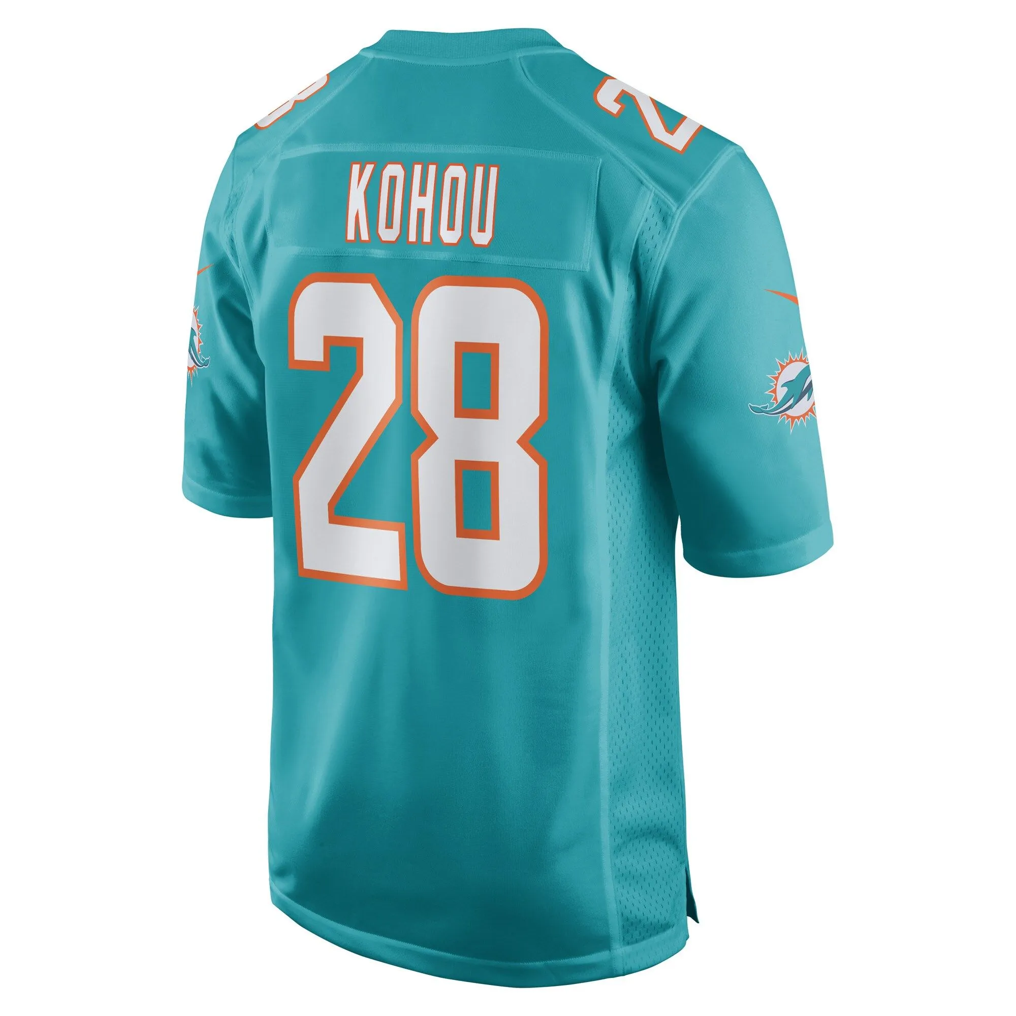 Kader Kohou Miami Dolphins  Game Player Jersey - Aqua