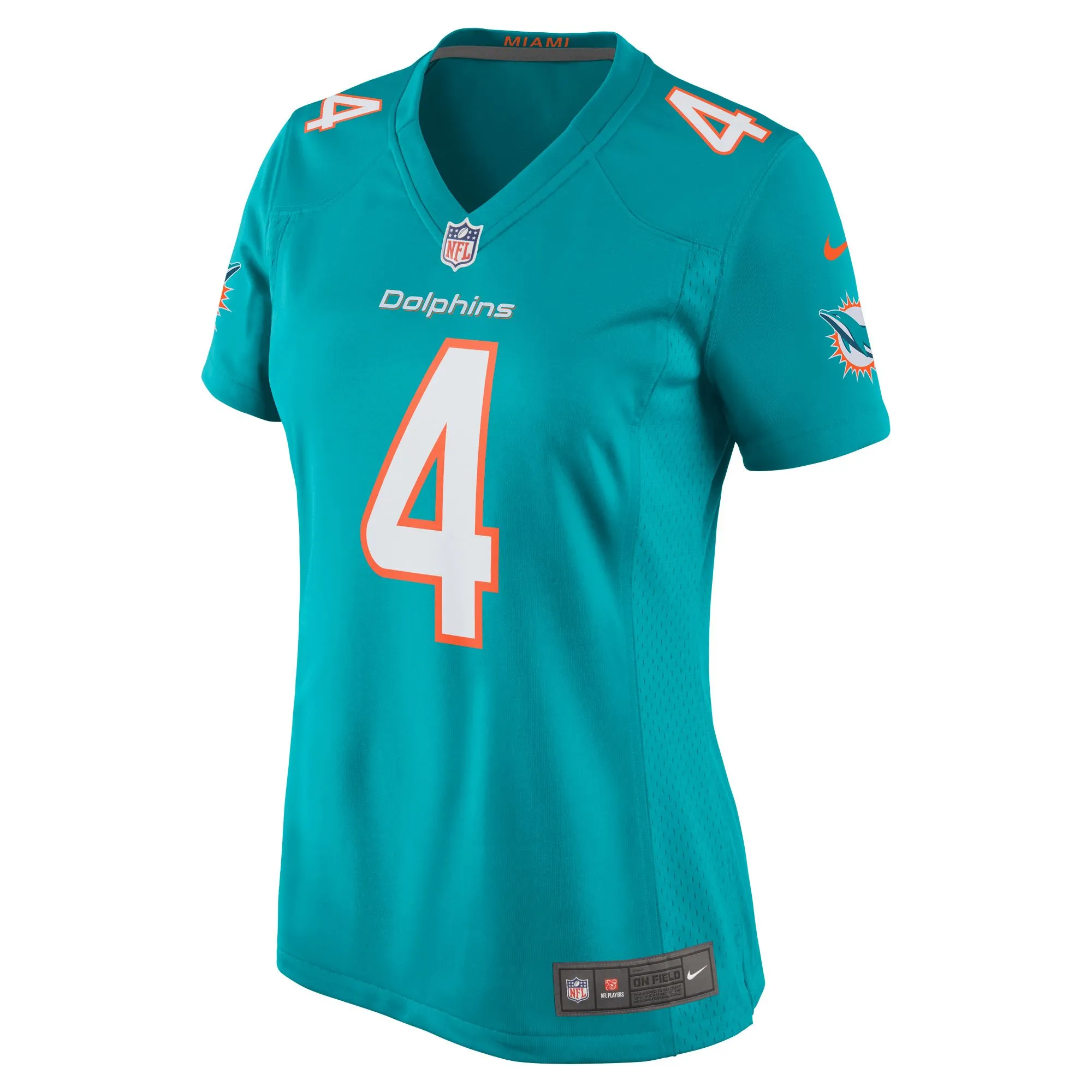 Kader Kohou Miami Dolphins  Women's Game Player Jersey - Aqua