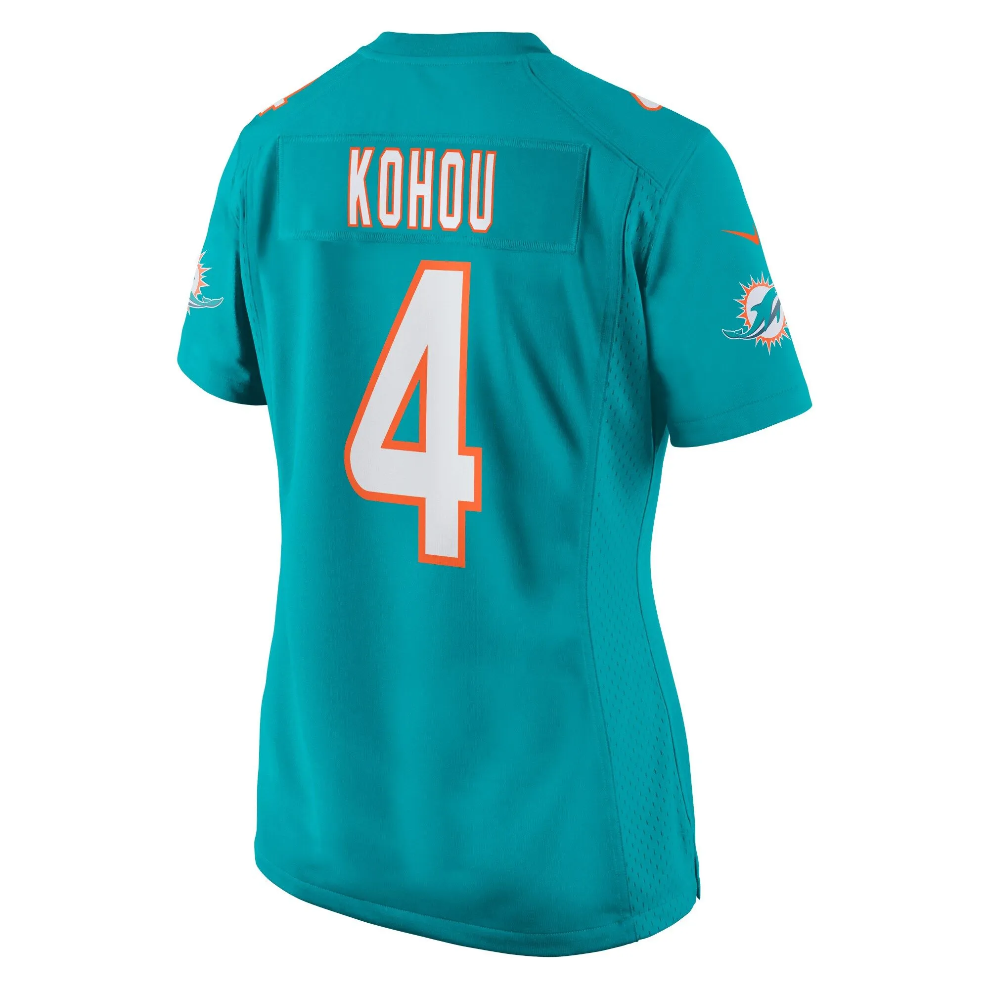 Kader Kohou Miami Dolphins  Women's Game Player Jersey - Aqua