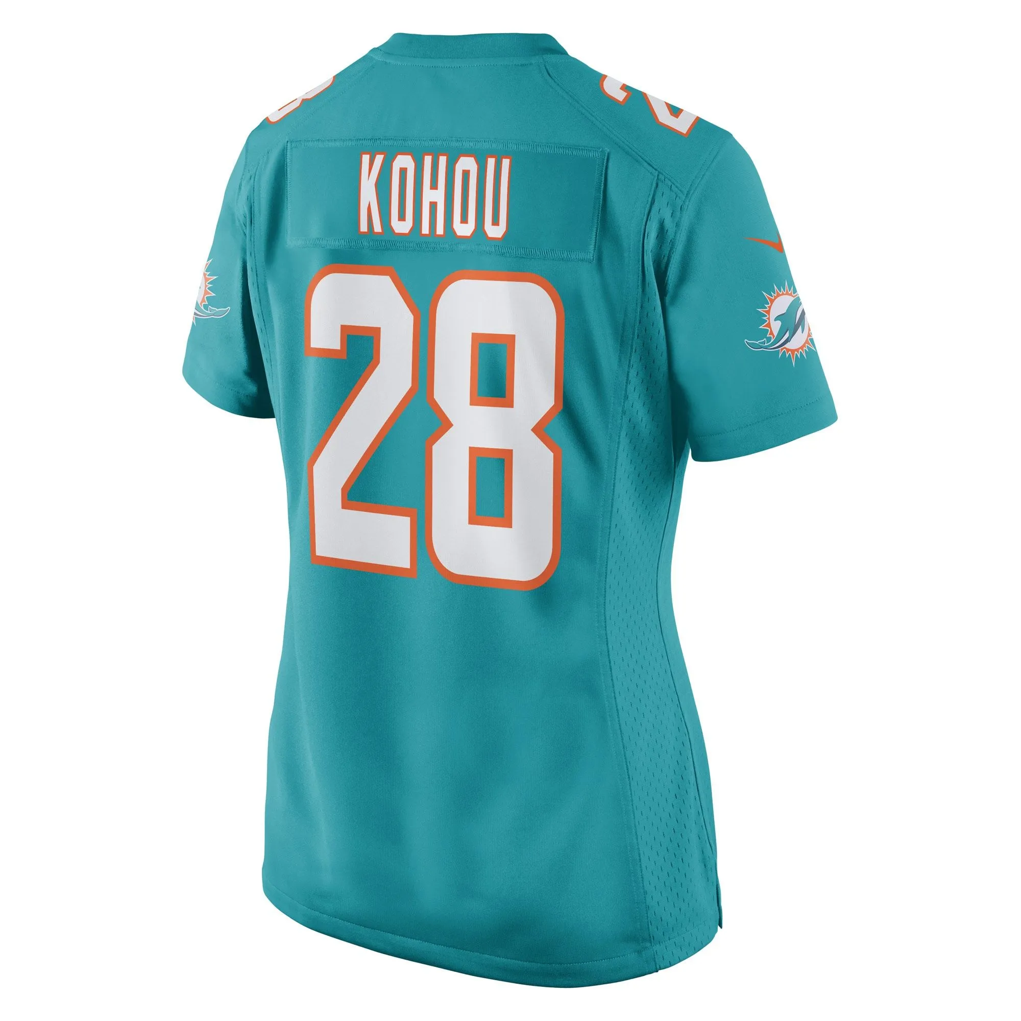 Kader Kohou Miami Dolphins  Women's Game Player Jersey - Aqua