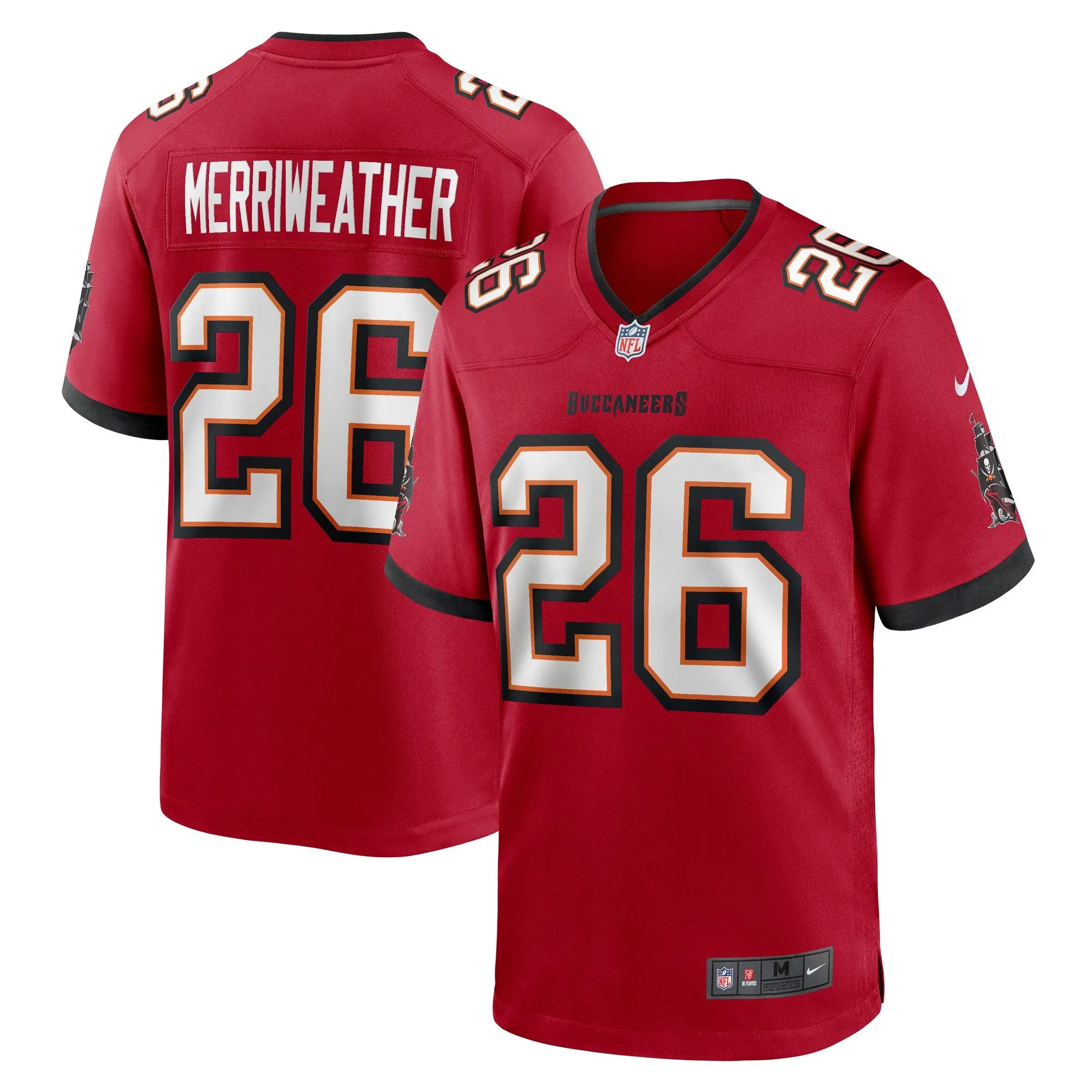 Kaevon Merriweather Tampa Bay Buccaneers   Game Jersey -  Red