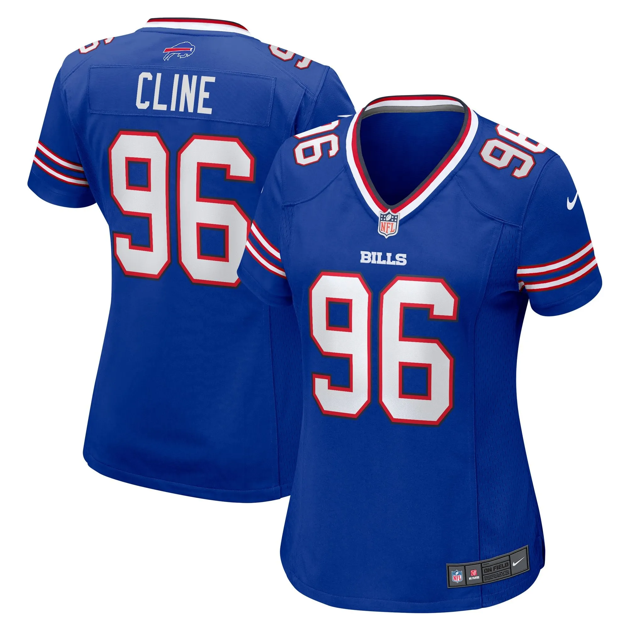 Kameron Cline Buffalo Bills  Women's Team Game Jersey -  Royal