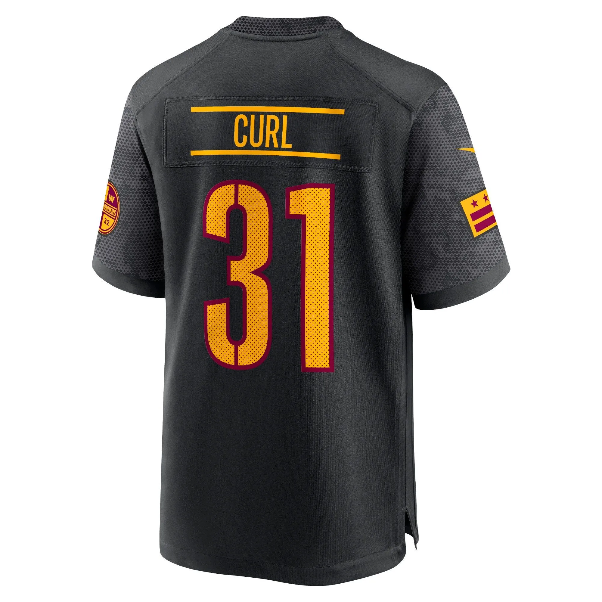 Kamren Curl Washington Commanders  Alternate Game Player Jersey - Black