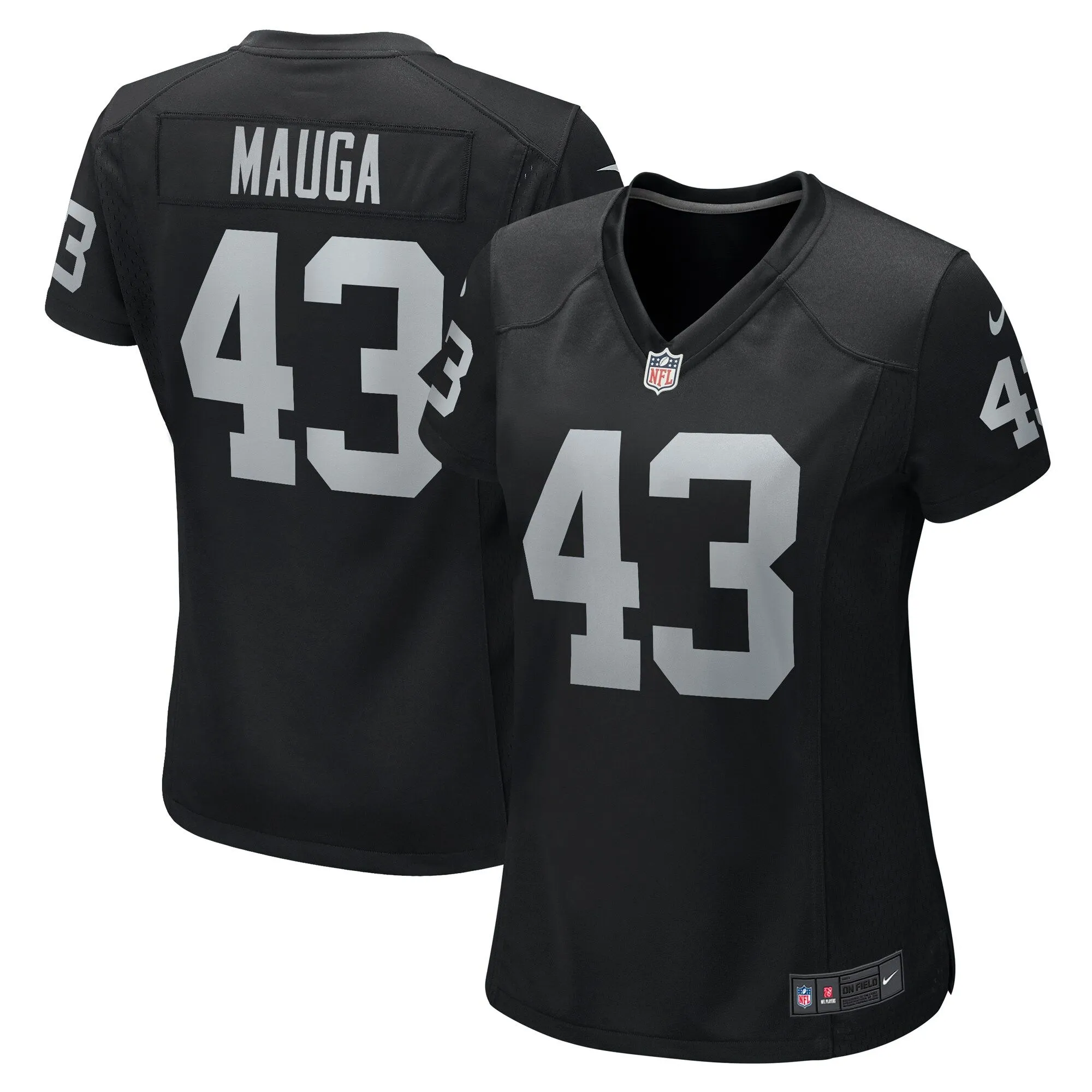 Kanai Mauga Las Vegas Raiders  Women's Team Game Jersey -  Black