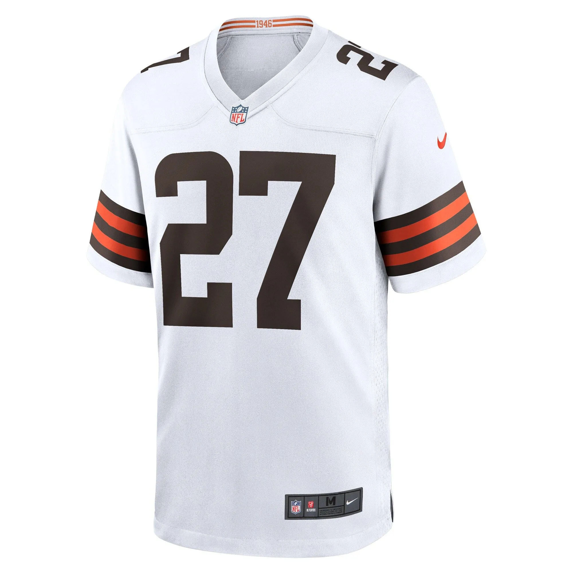 Kareem Hunt Cleveland Browns  Game Player Jersey - White