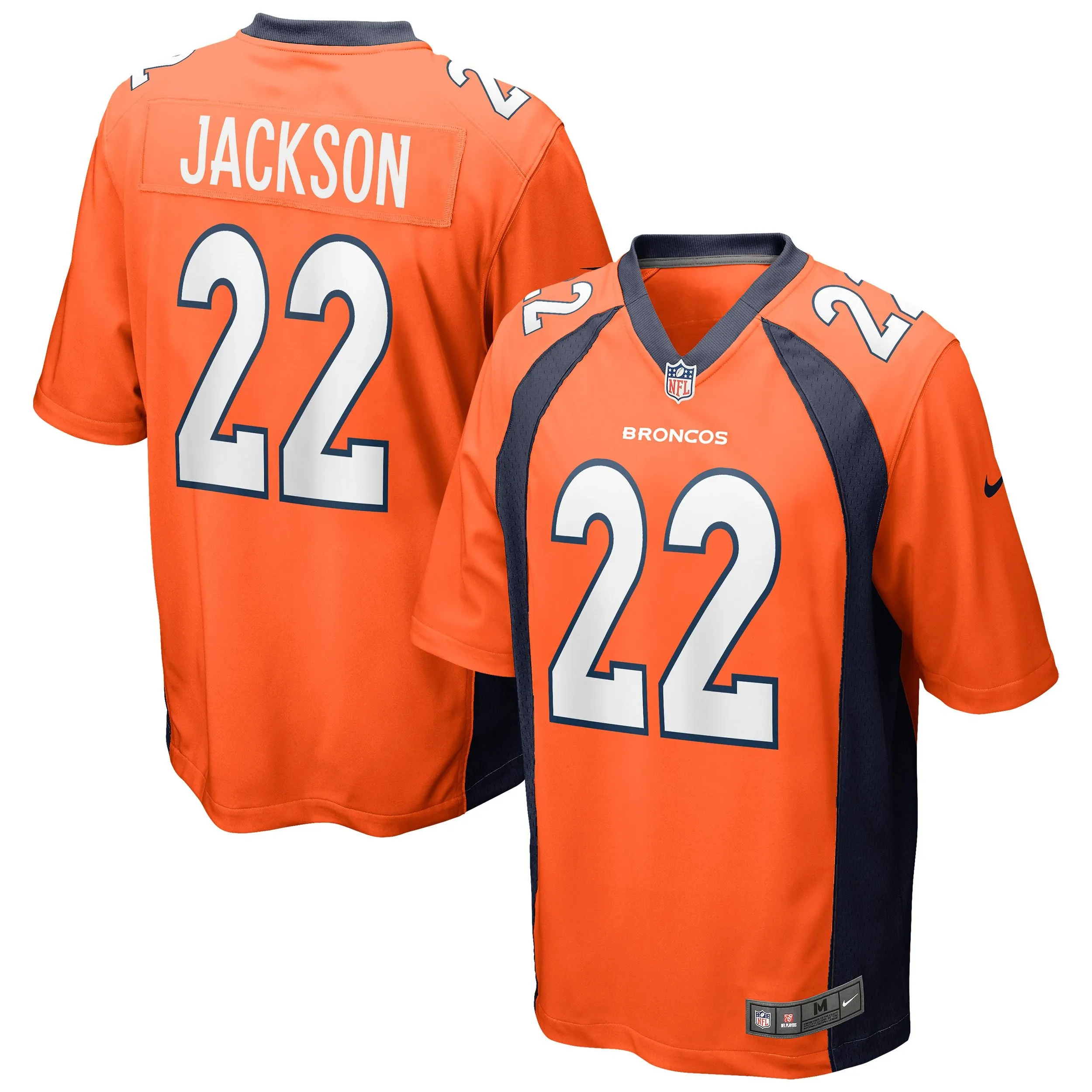 Kareem Jackson Denver Broncos  Game Jersey - Orange