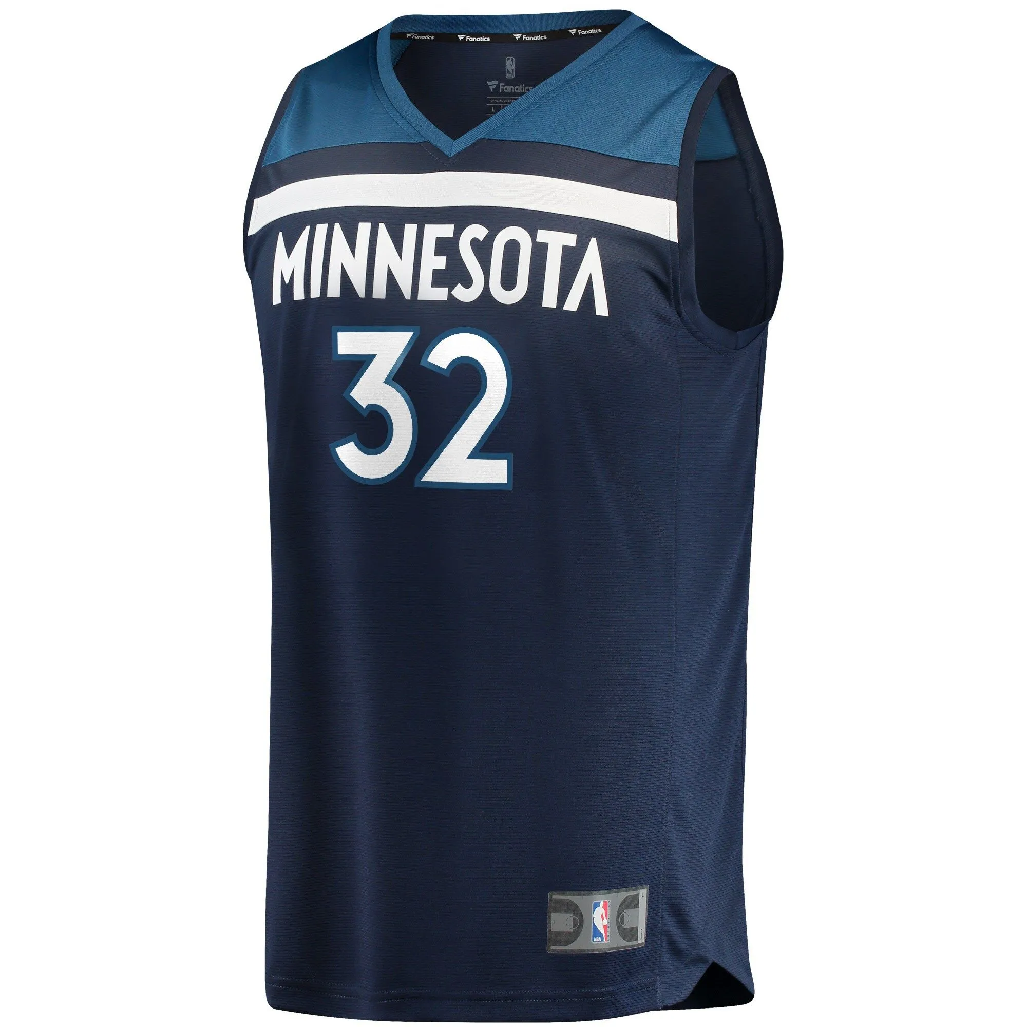 Karl-Anthony Towns Minnesota Timberwolves Fanatics Branded Fast Break Replica Player Jersey Navy - Icon Edition