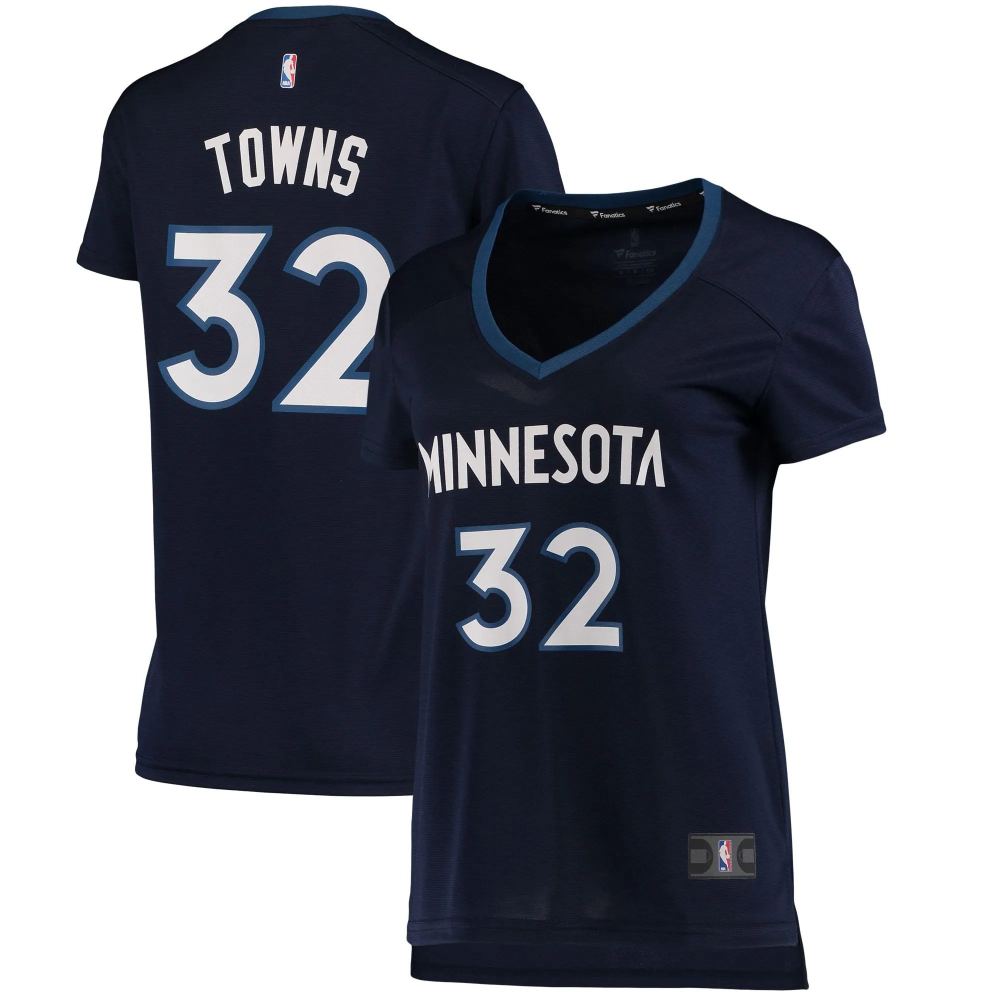 Karl-Anthony Towns Minnesota Timberwolves Fanatics Branded Women's Fast Break Replica Jersey Navy - Icon Edition