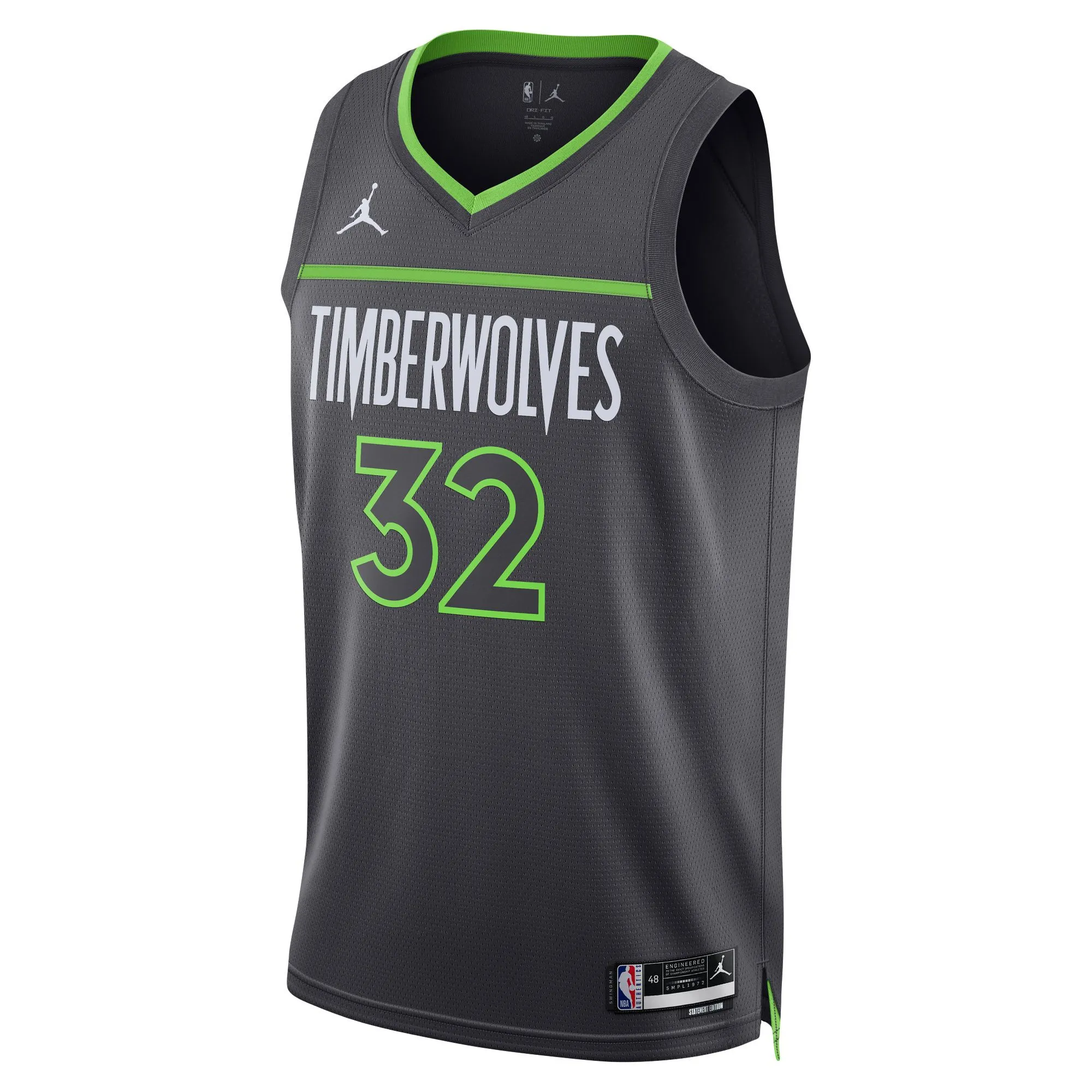 Karl-Anthony Towns Minnesota Timberwolves Jordan Brand Unisex Swingman Jersey - Statement Edition - Charcoal