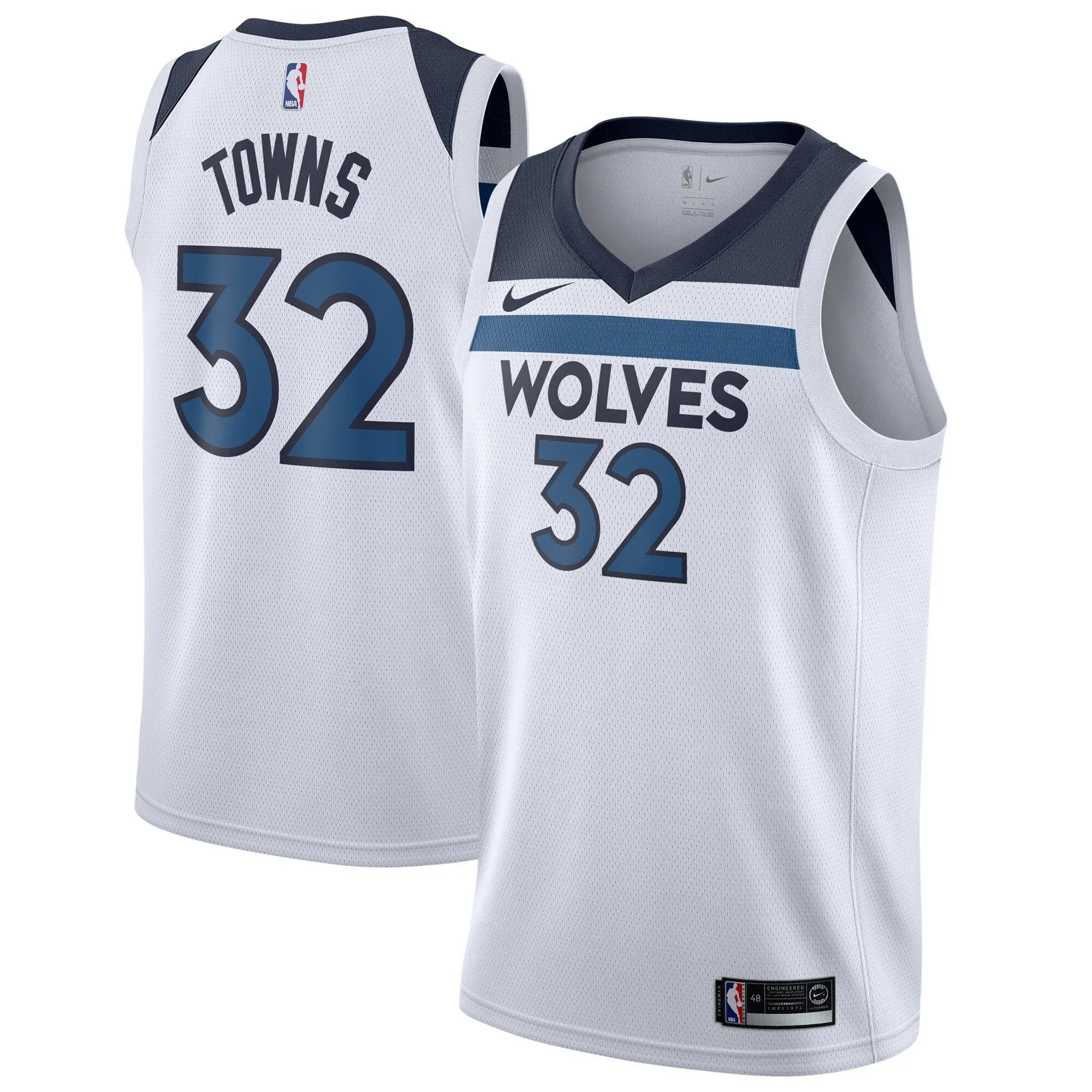 Karl-Anthony Towns Minnesota Timberwolves  Swingman Jersey White - Association Edition