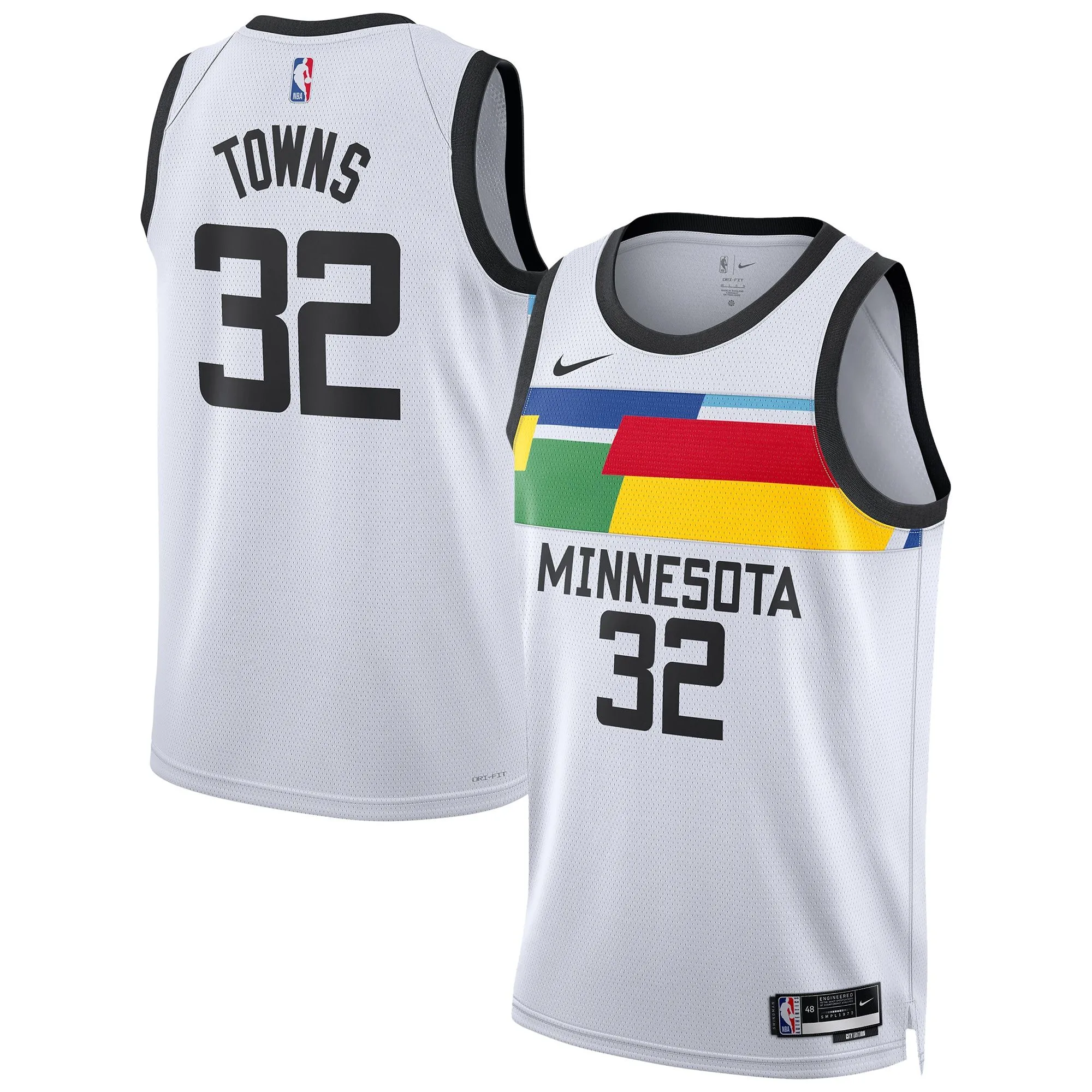 Karl-Anthony Towns Minnesota Timberwolves  Unisex 2022/23 Swingman Jersey - City Edition - White