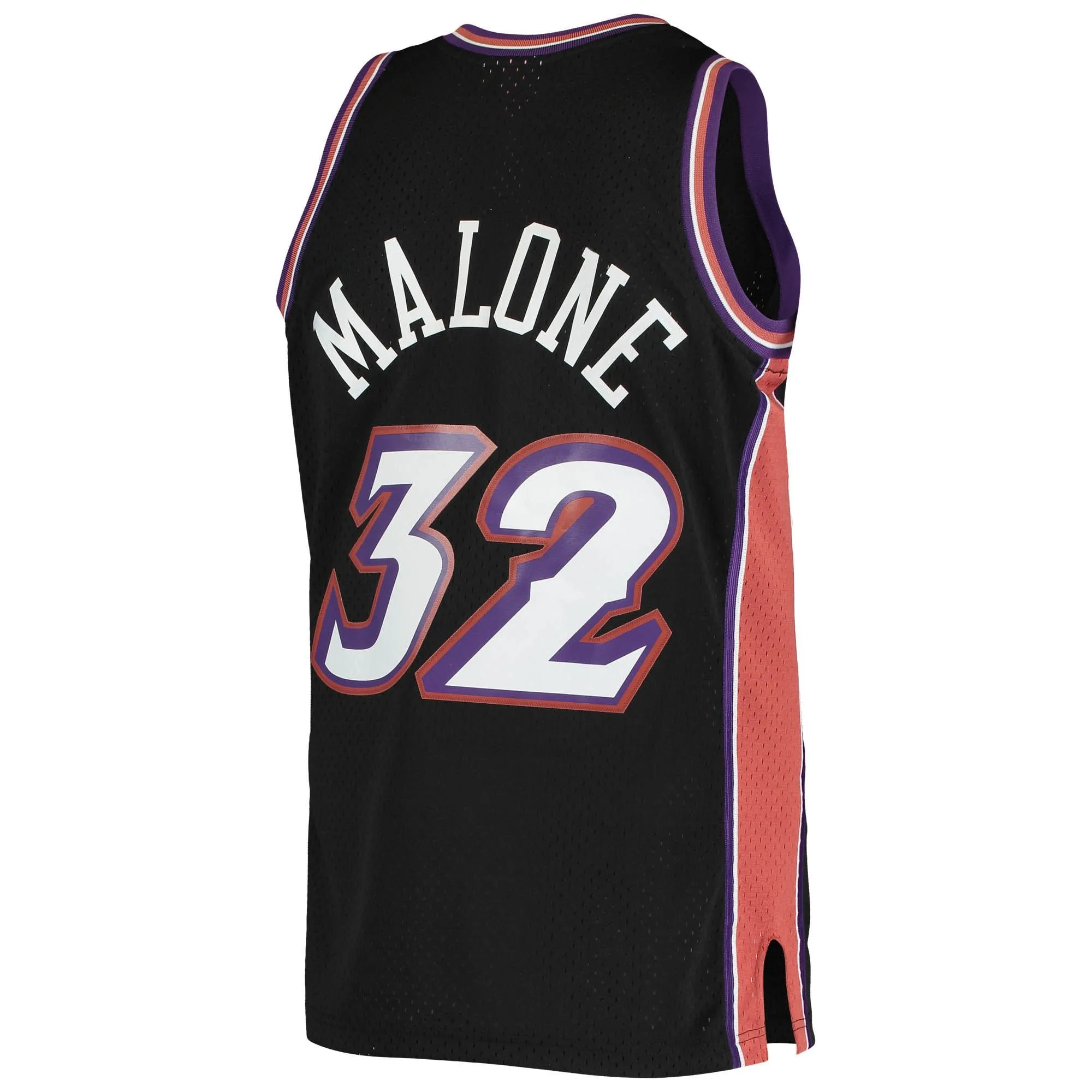 Karl Malone Utah Jazz Mitchell & Ness 2001/02 Hardwood Classics Swingman Jersey - Black