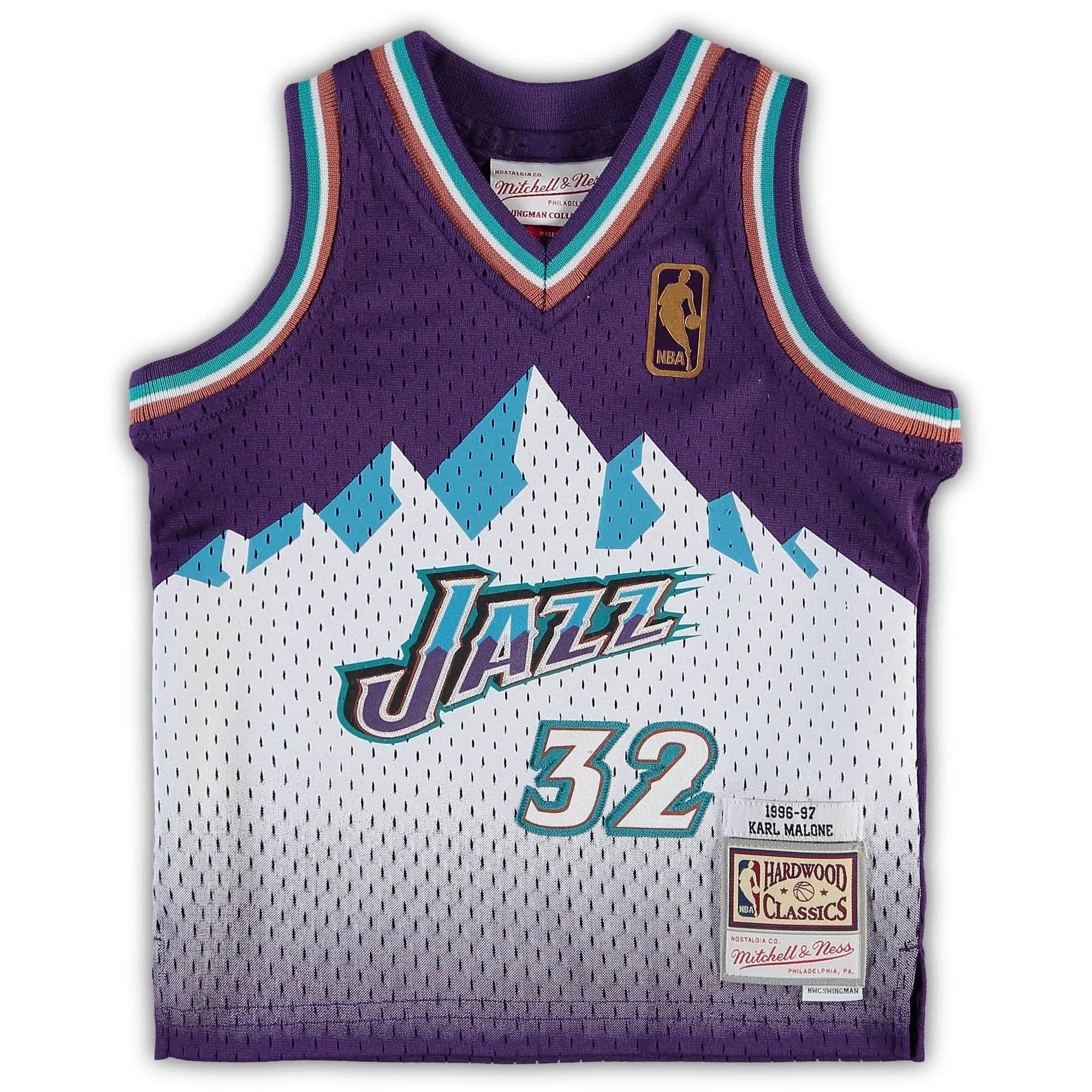 Karl Malone Utah Jazz Mitchell & Ness Infant 1996/97 Retired Player Jersey - Purple