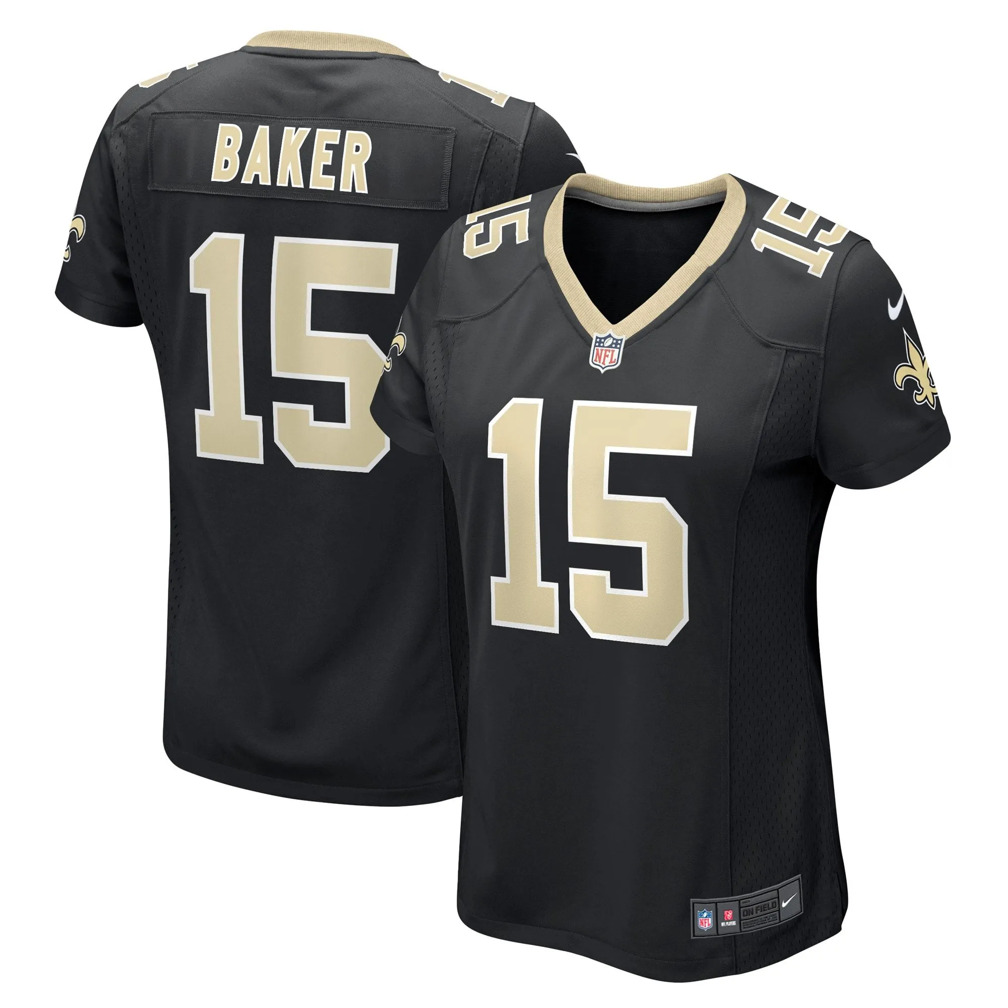 Kawaan Baker New Orleans Saints  Women's Game Player Jersey - Black